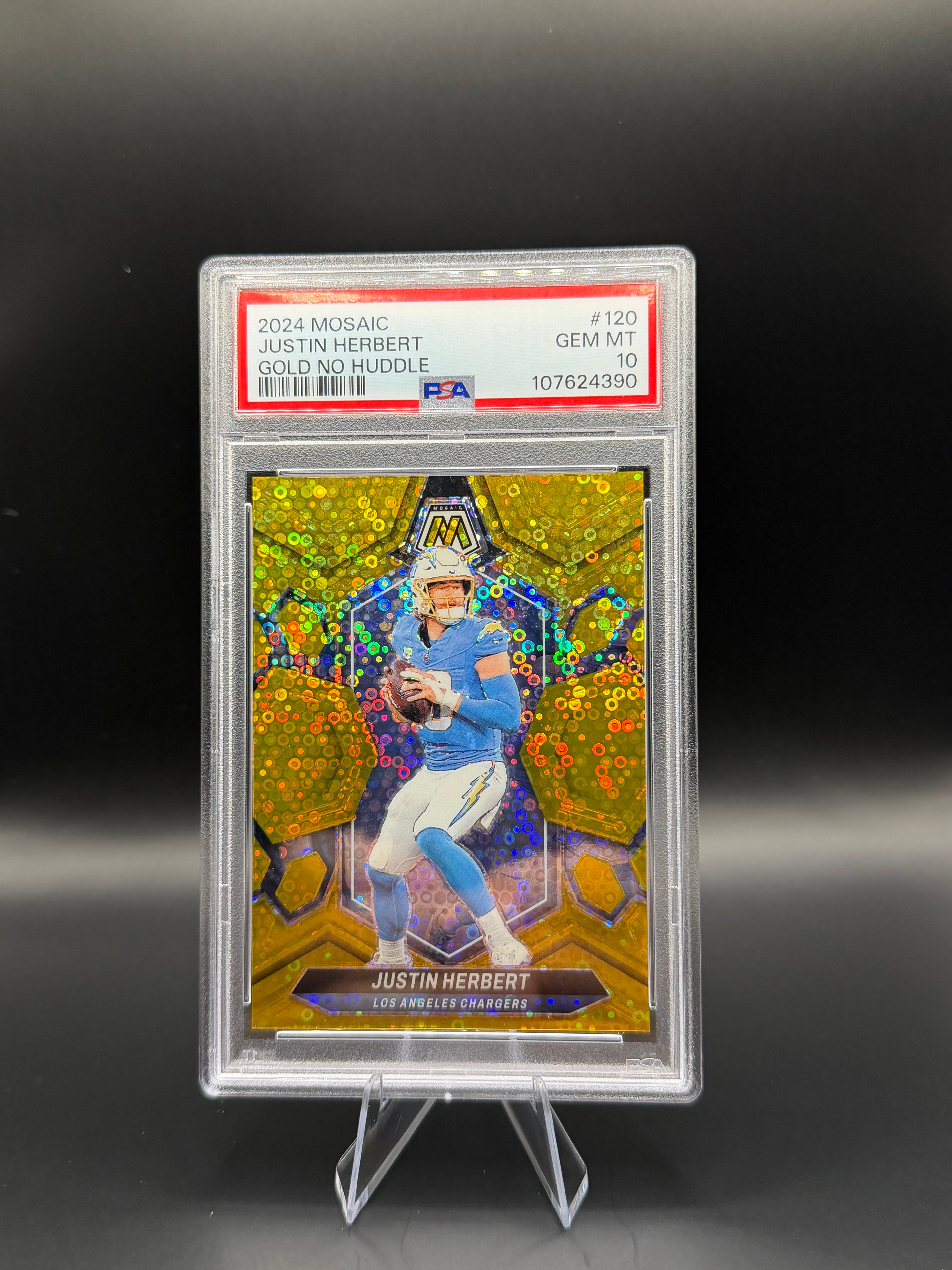 2024 Mosaic Justin Herbert Gold No Huddle