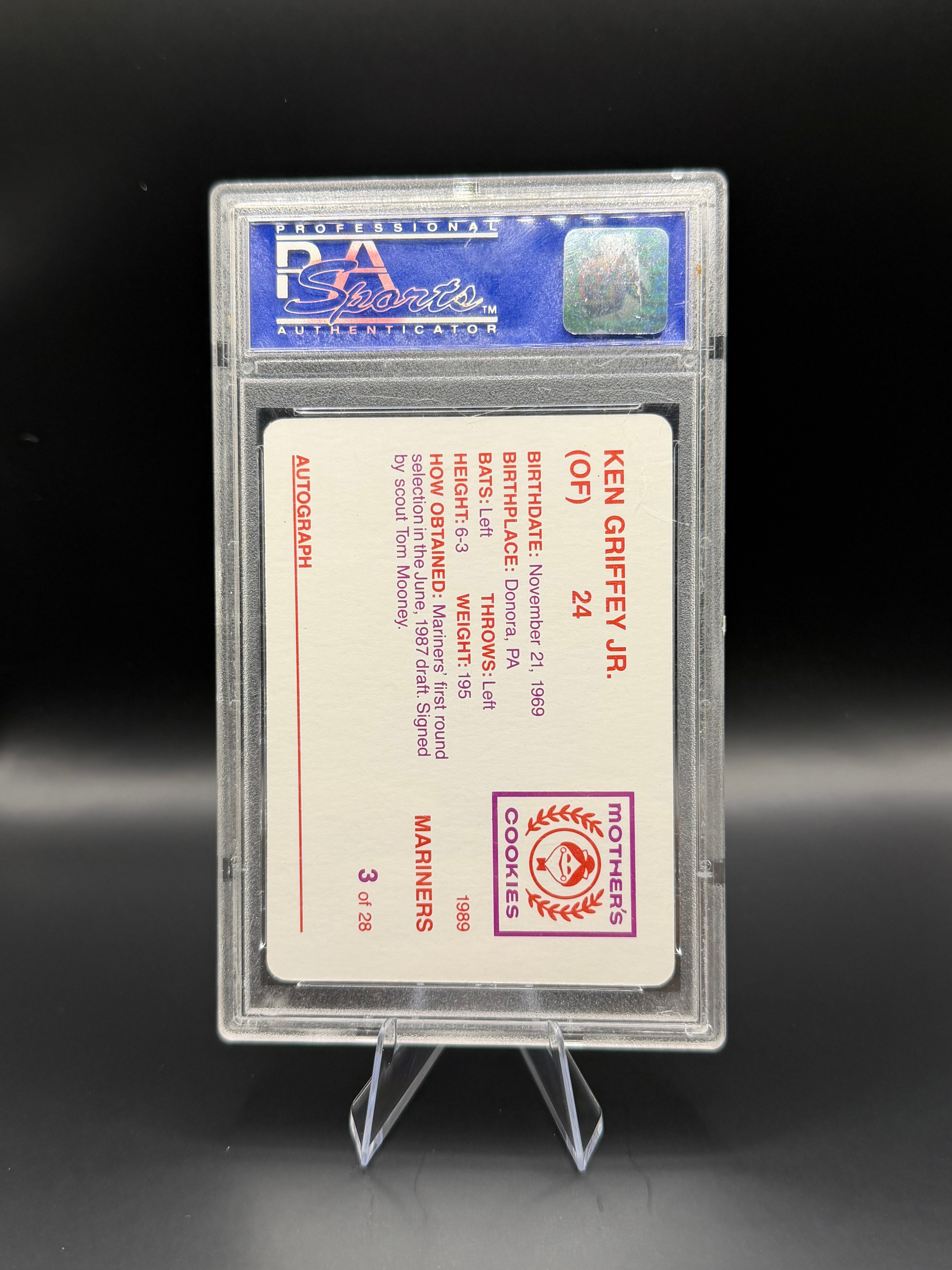 1989 Mother's Cookies #3 Ken Griffey Jr