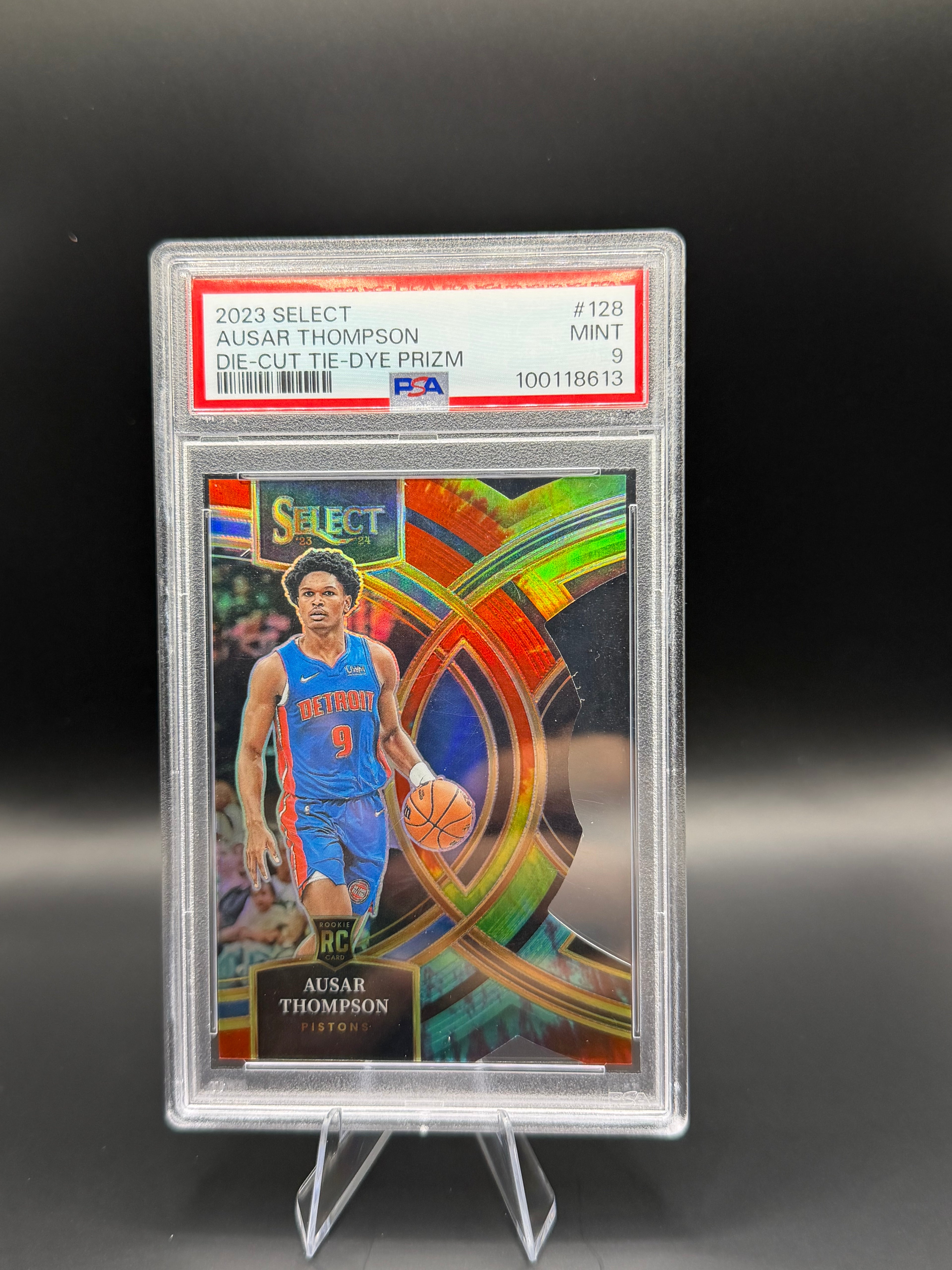 2023 Select Ausar Thompson Die-Cut Tie-Dye Prizm