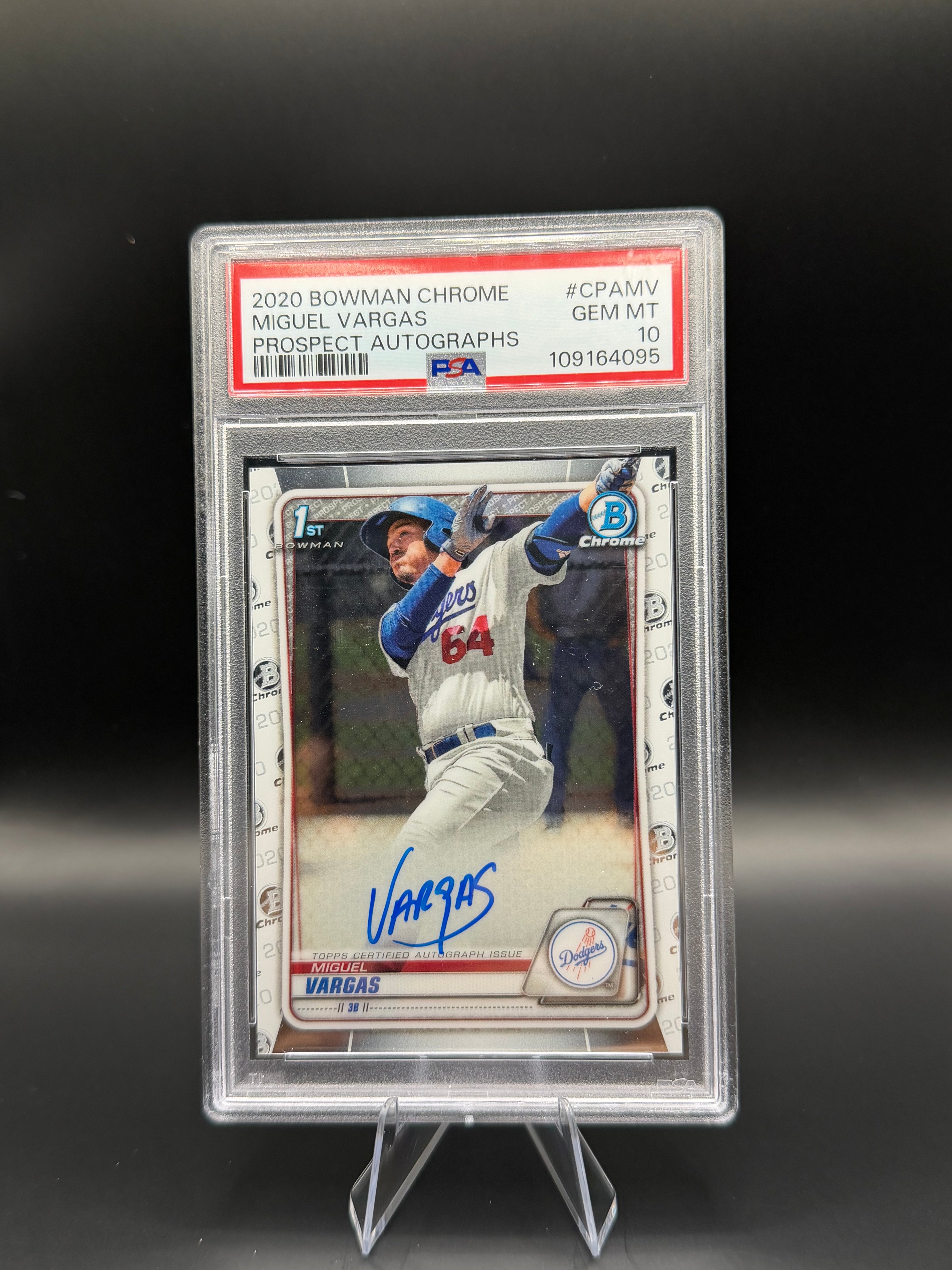2020 Bowman Chrome Miguel Vargas Prospect Autograph