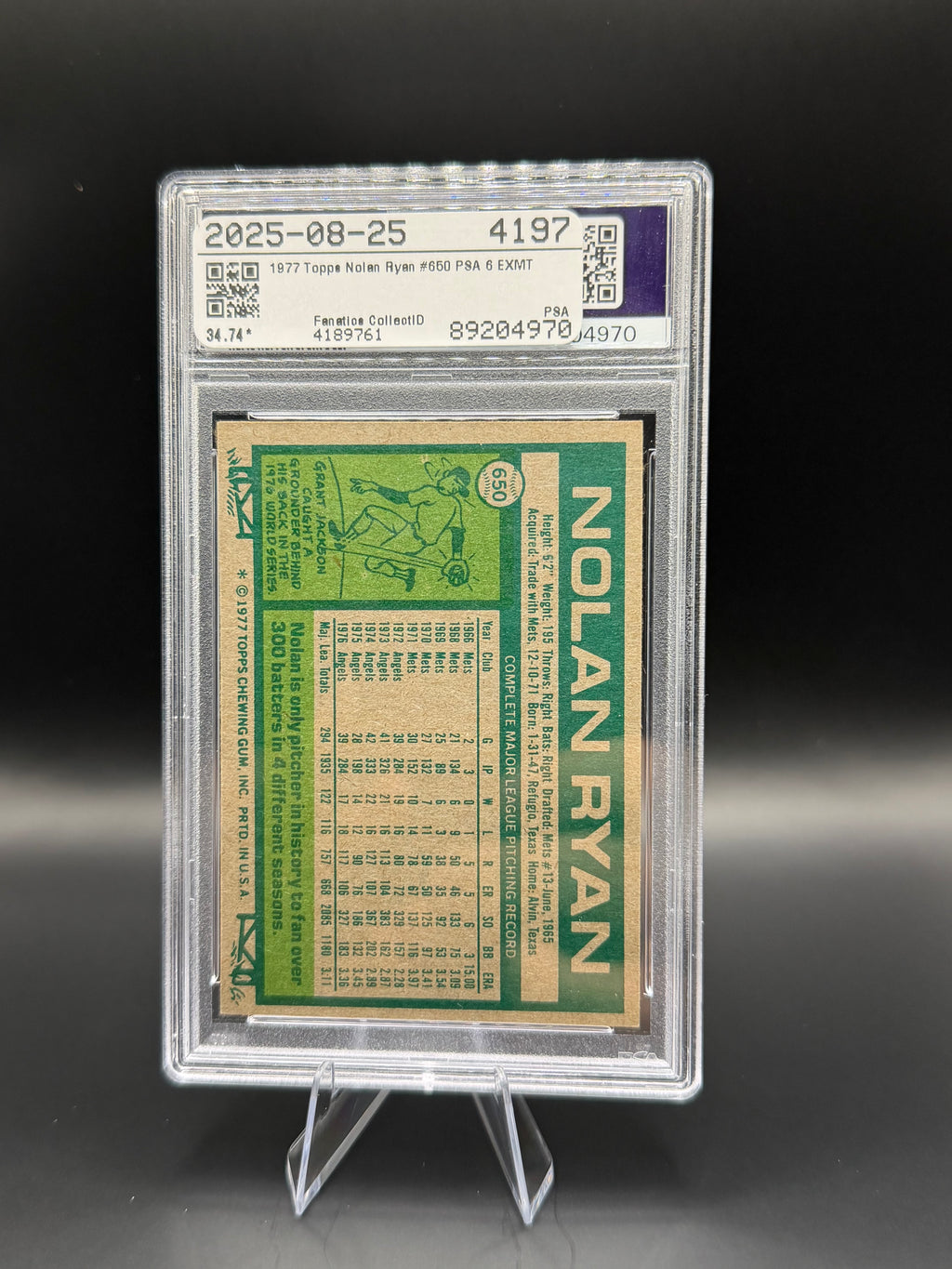 1977 Topps Nolan Ryan