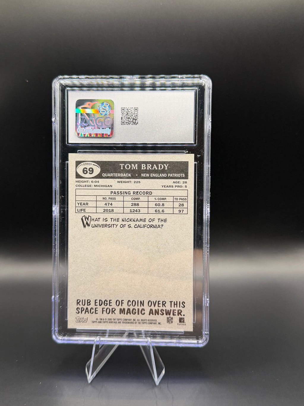 2005 Topps Heritage #69 Tom Brady