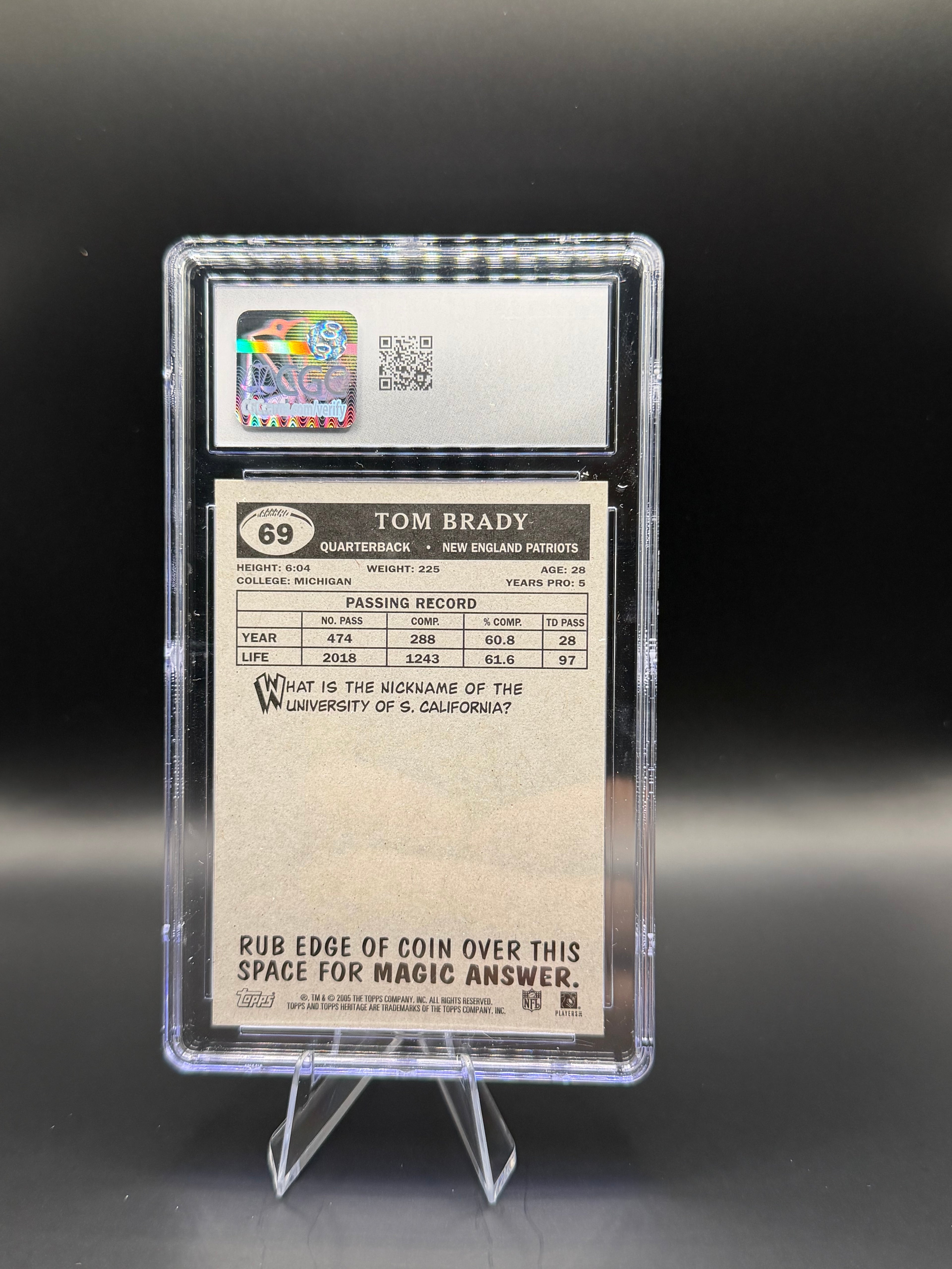 2005 Topps Heritage #69 Tom Brady