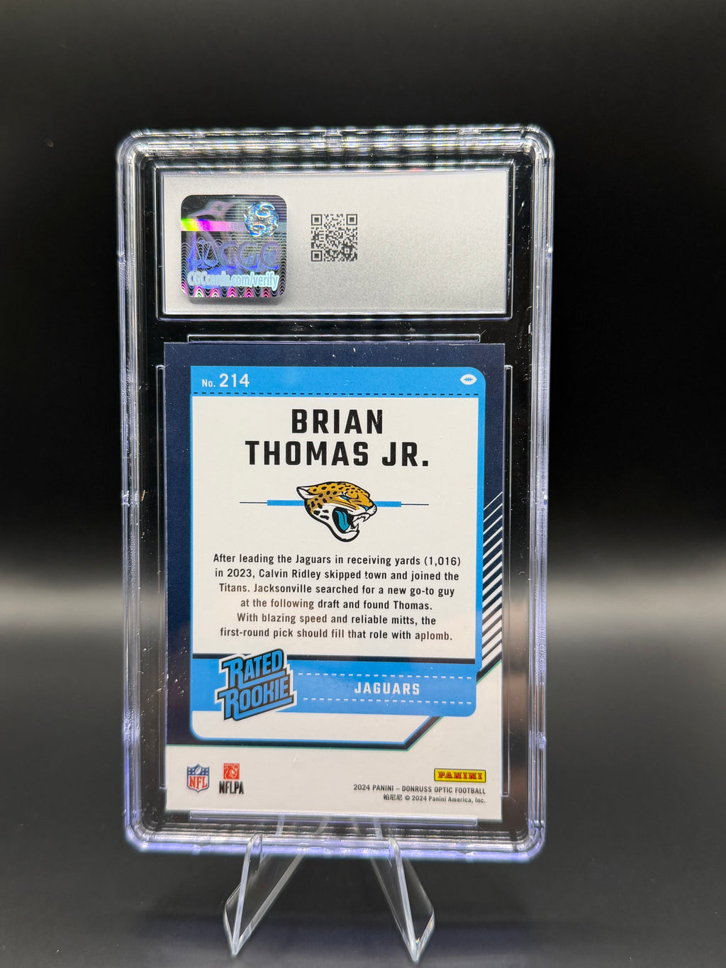 2024 Donruss Optic #214 Brian Thomas Jr RC
