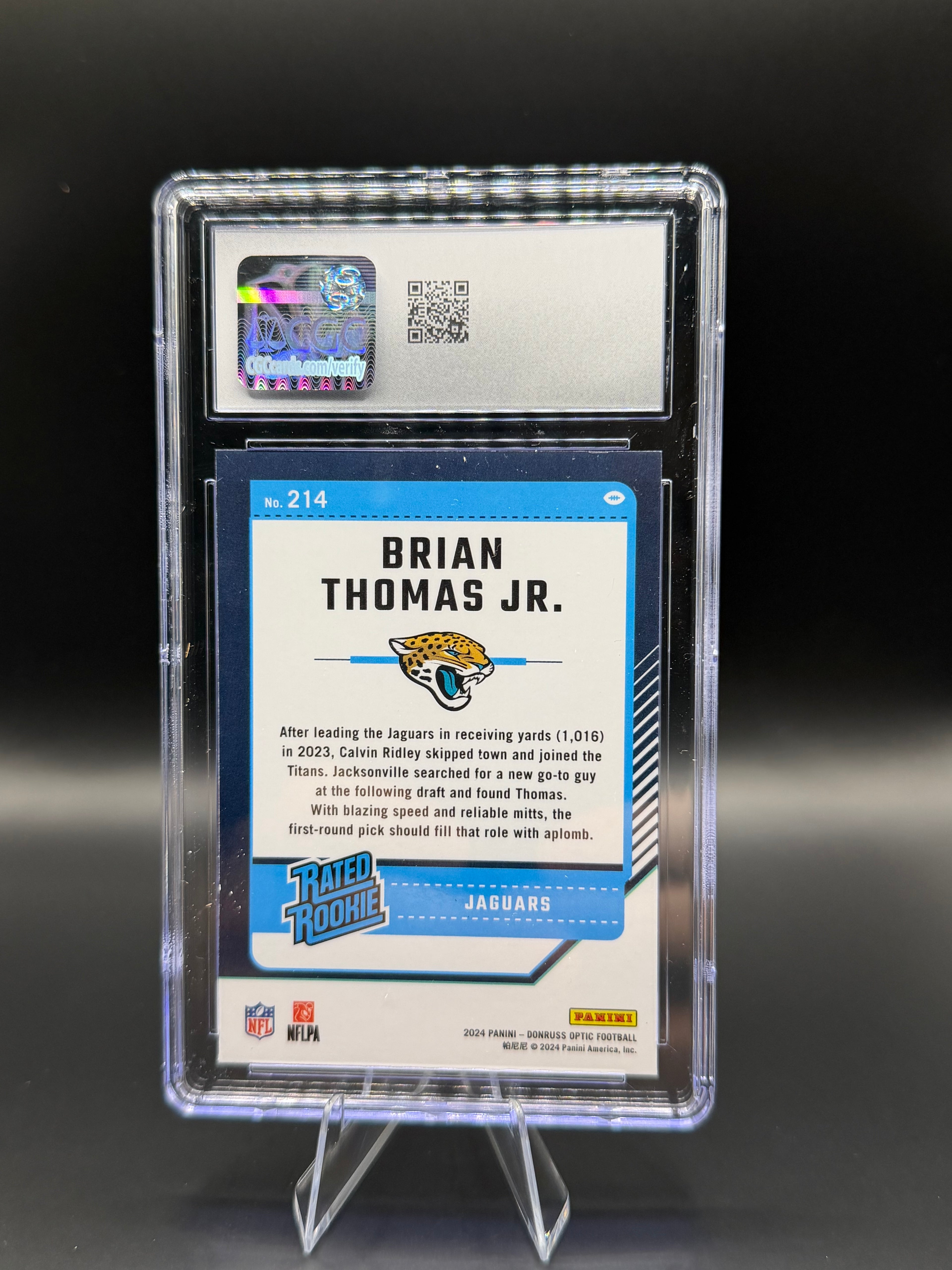 2024 Donruss Optic #214 Brian Thomas Jr RC