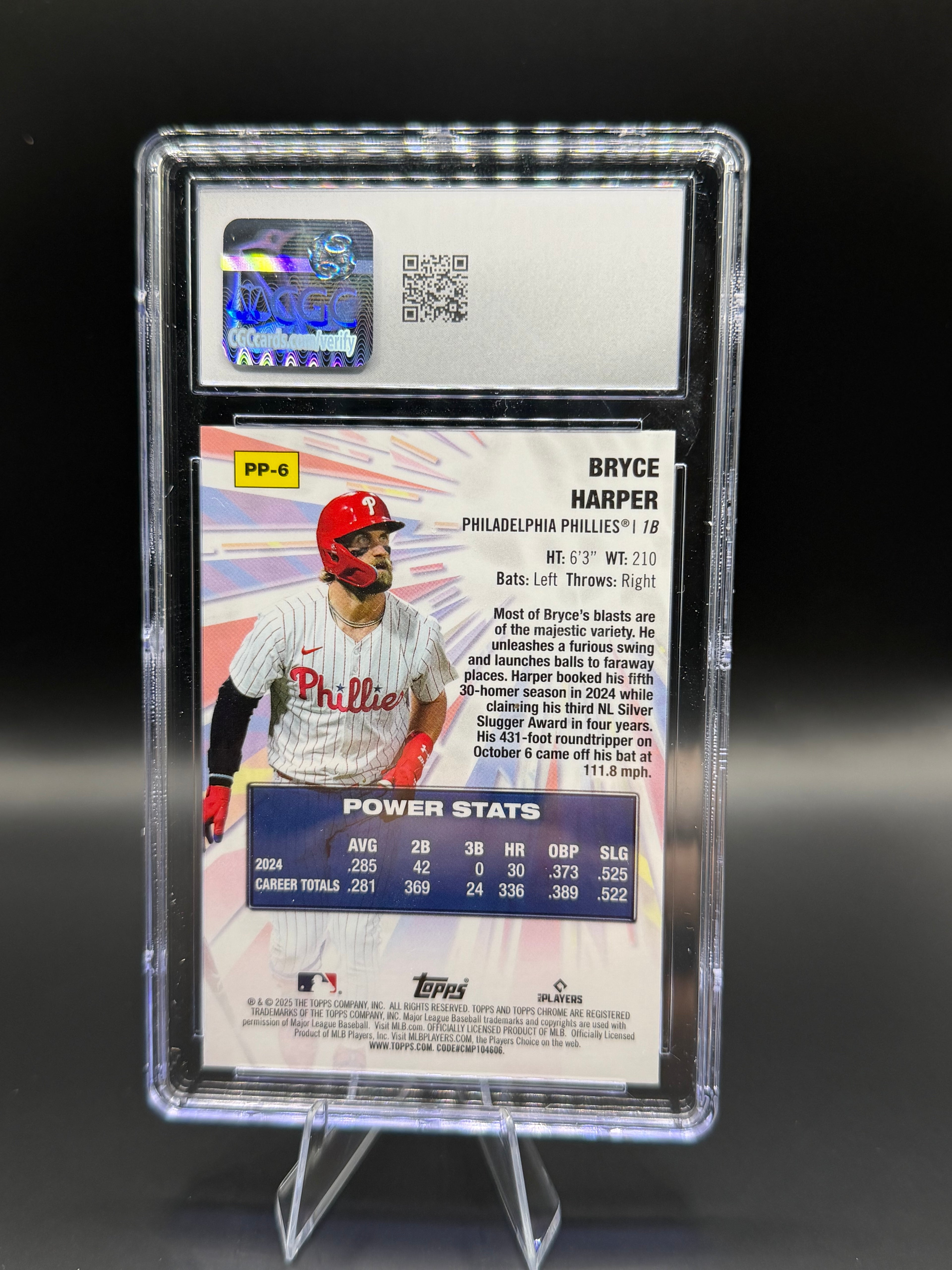 2025 Topps Chrome Power Players #PP-6 Bryce Harper