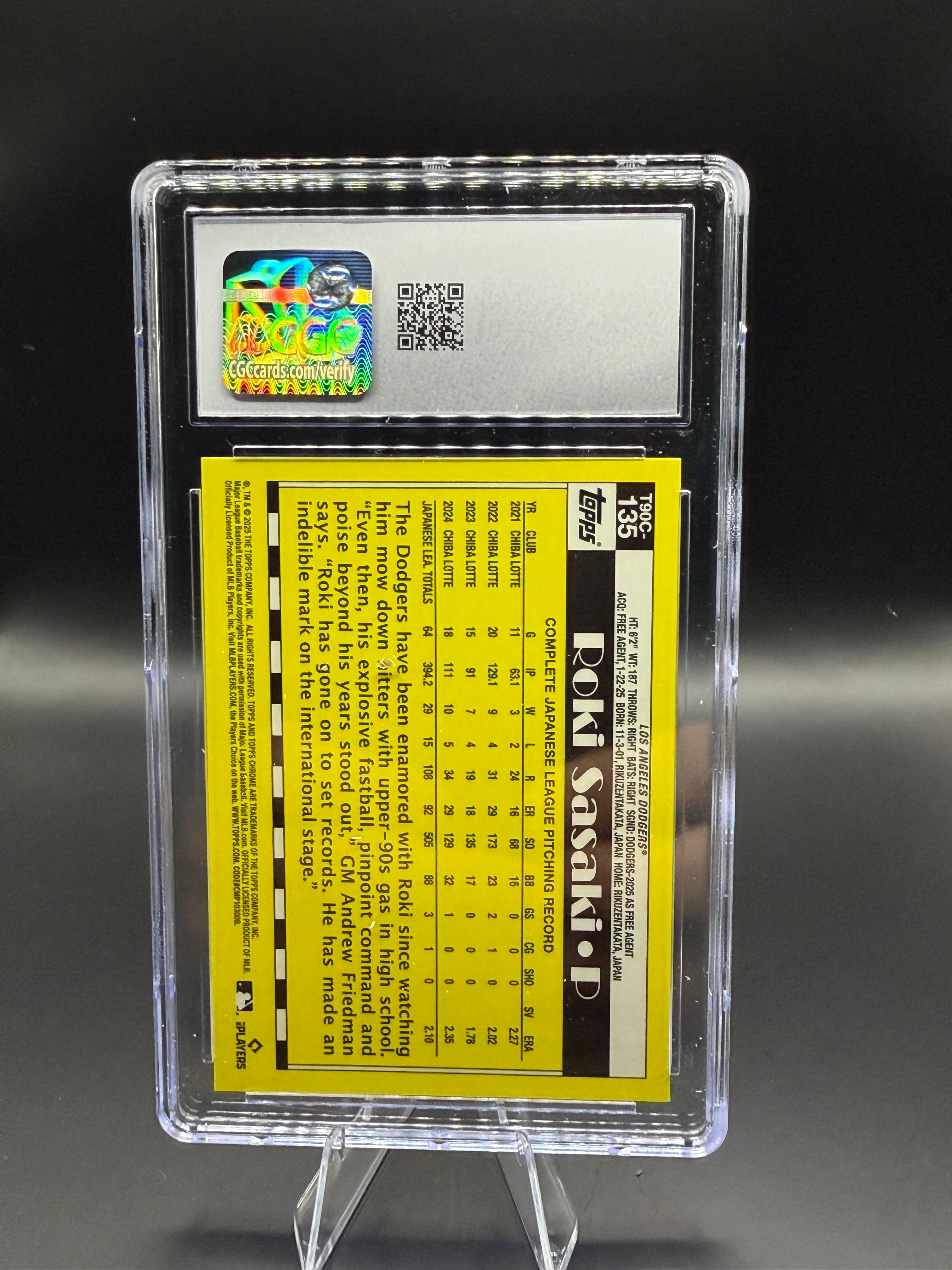 2025 Topps '90 Silver Pack #T90C-135 Roki Sasaki