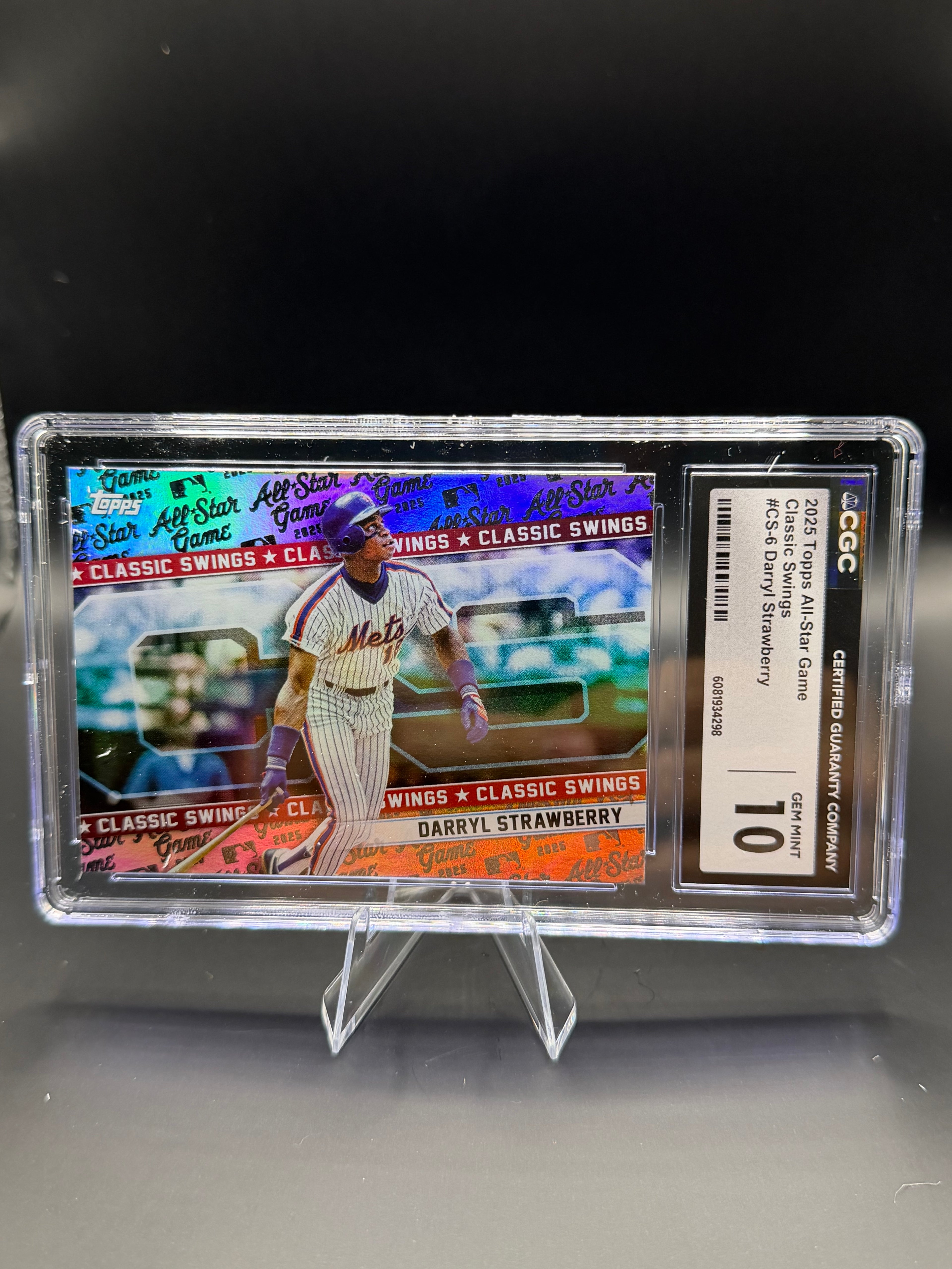 2025 Topps All-Star Game Classic Swings #CS-6 Darryl Strawberry