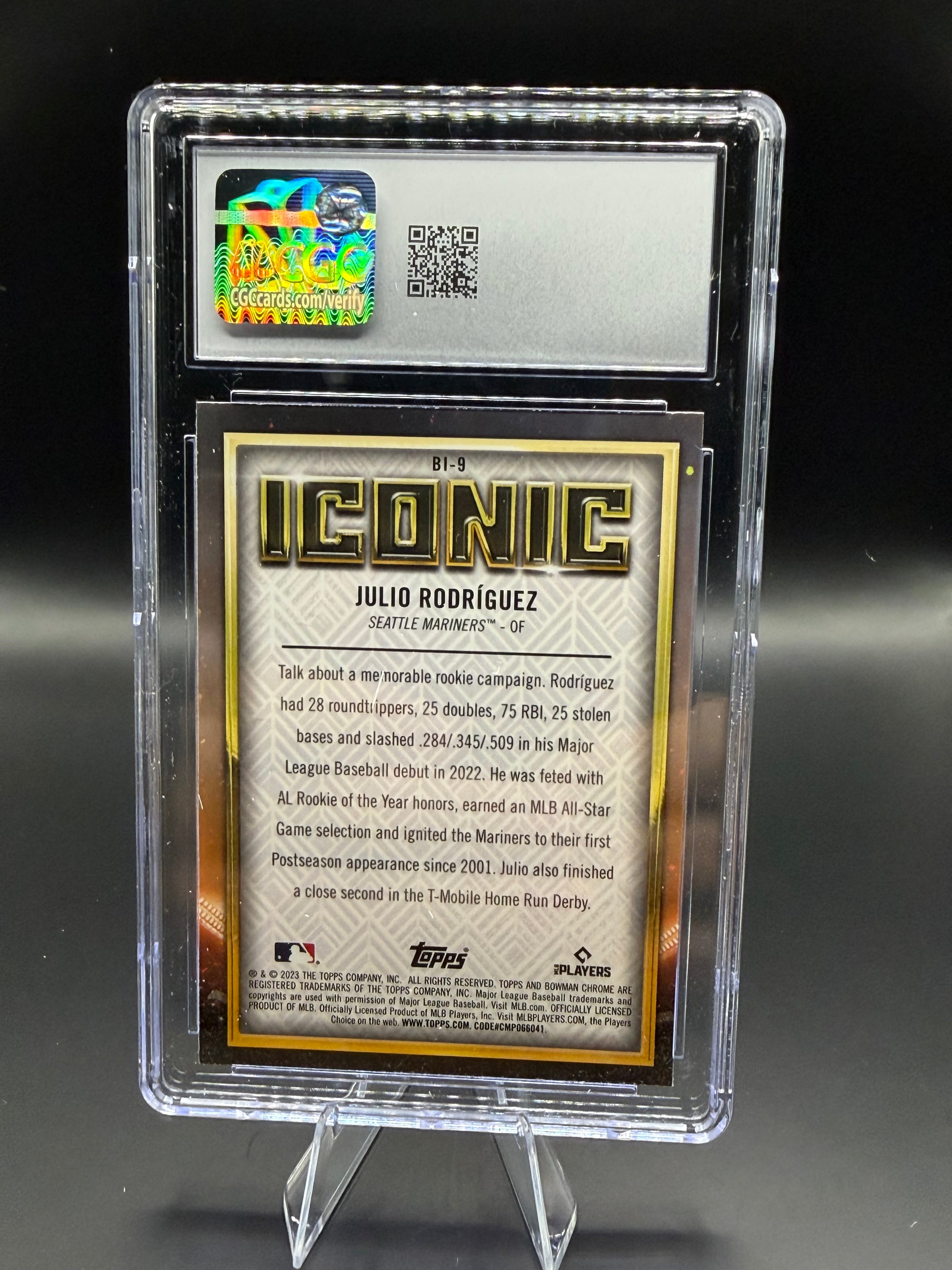 2023 Bowman Chrome Mega Box Iconic #BI-9 Julio Rodriguez