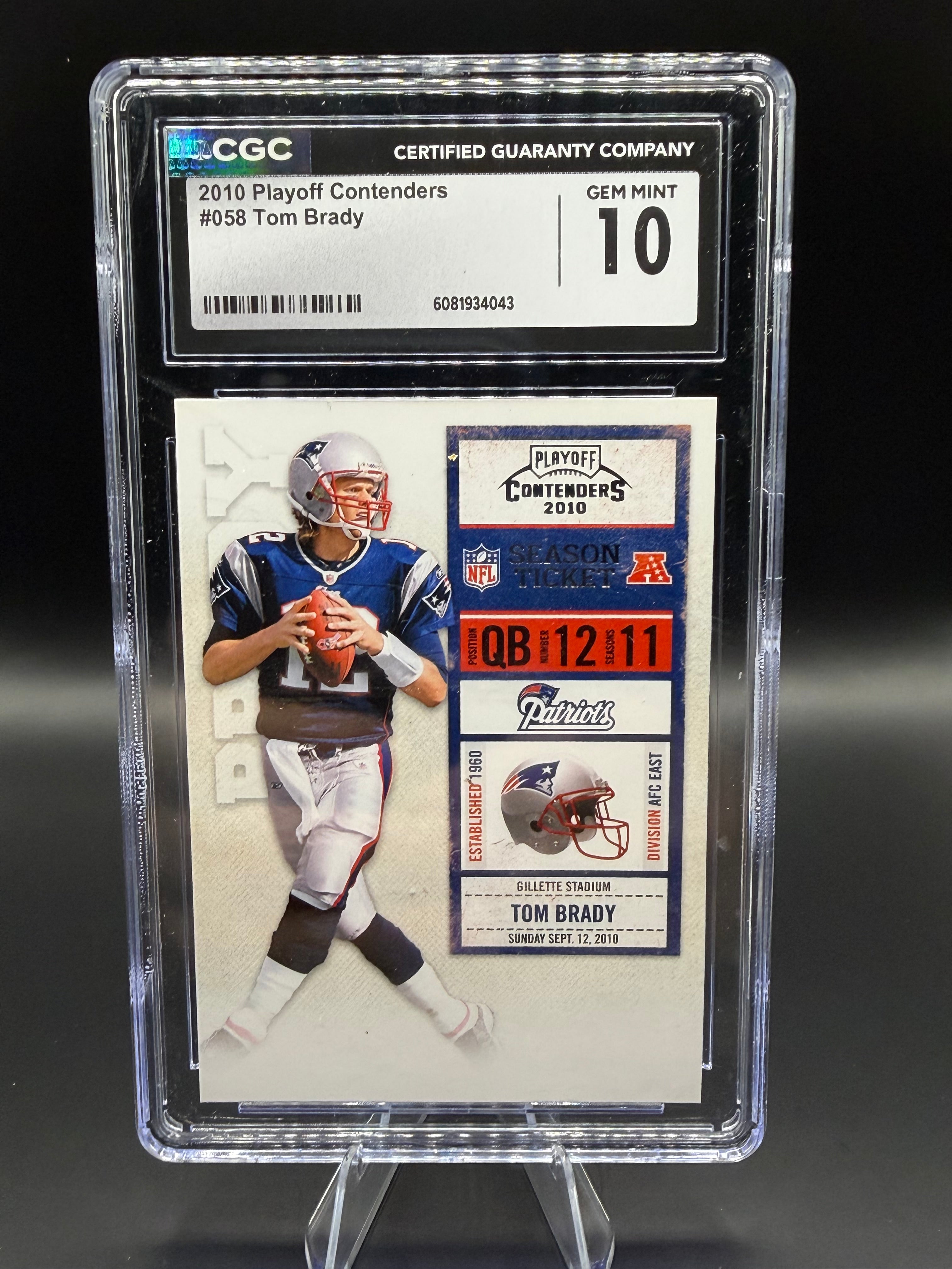 2010 Playoff Contenders #058 Tom Brady