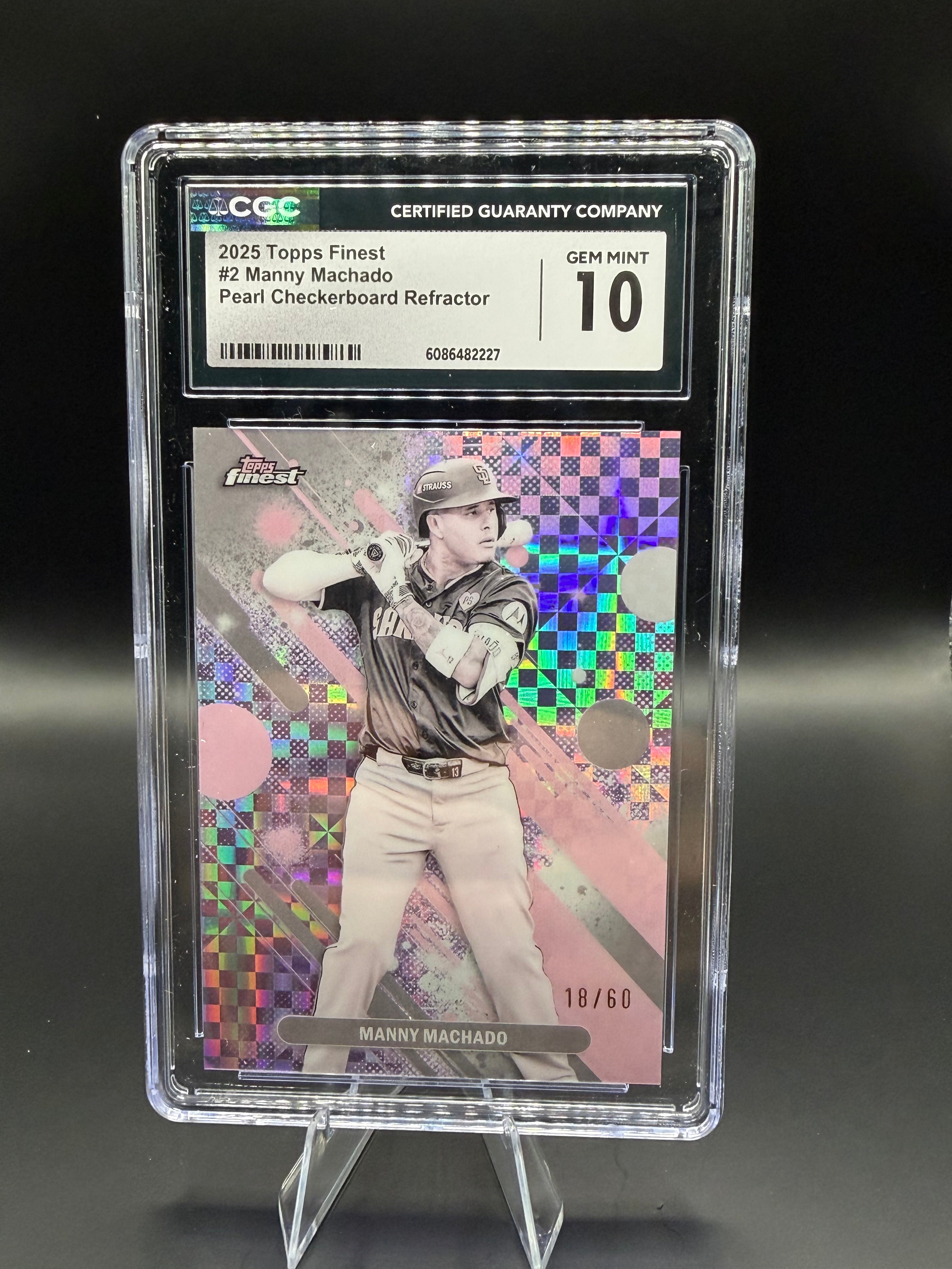 2025 Topps #2 Manny Machado Pearl Checkerboard Refractor /60