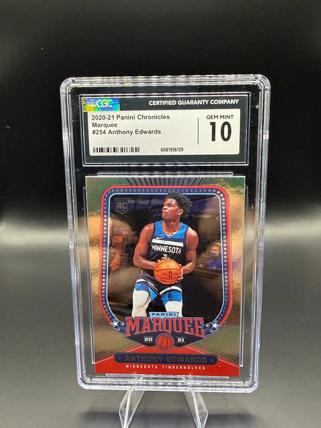 2020-21 Panini Chronicles  Marquee #254 Anthony Edwards RC