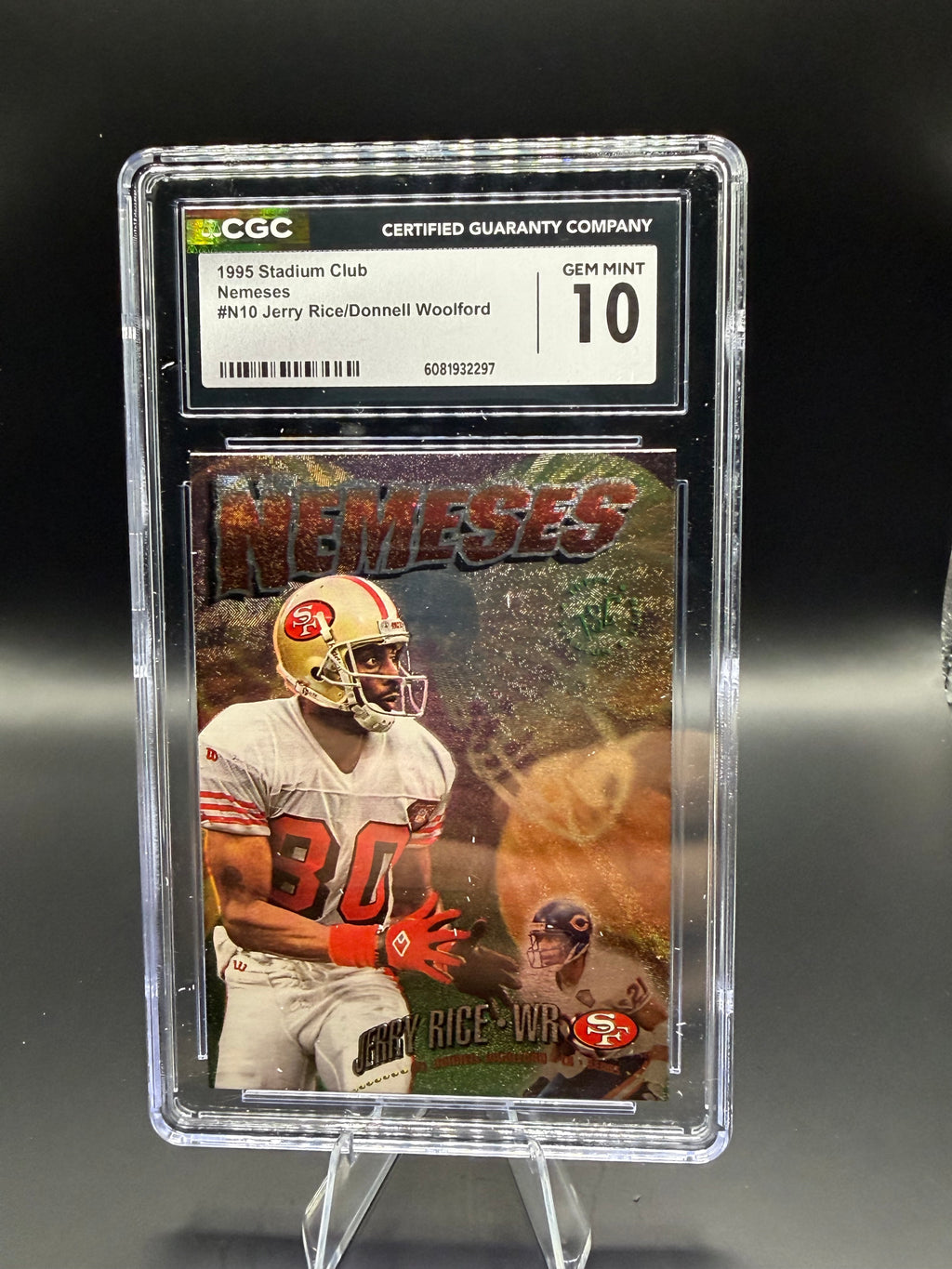 1995 Stadium Club Nemeses #N10 Jerry Rice/Donnell Woolford