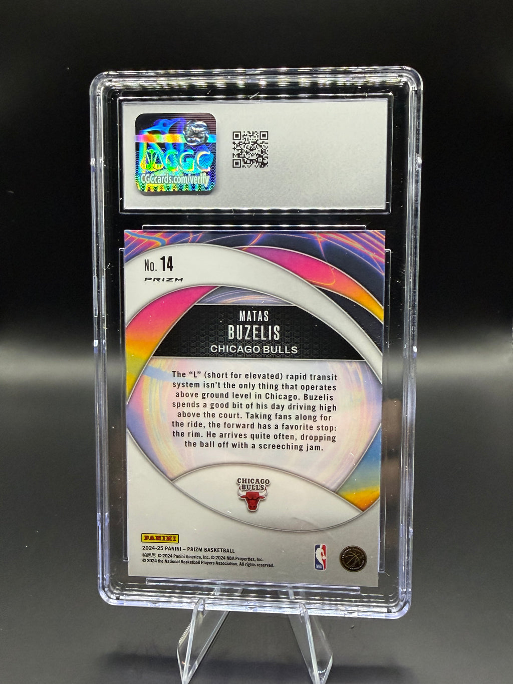 2024-25 Panini Prizm Instant Impact #14 Matas Buzelis Green