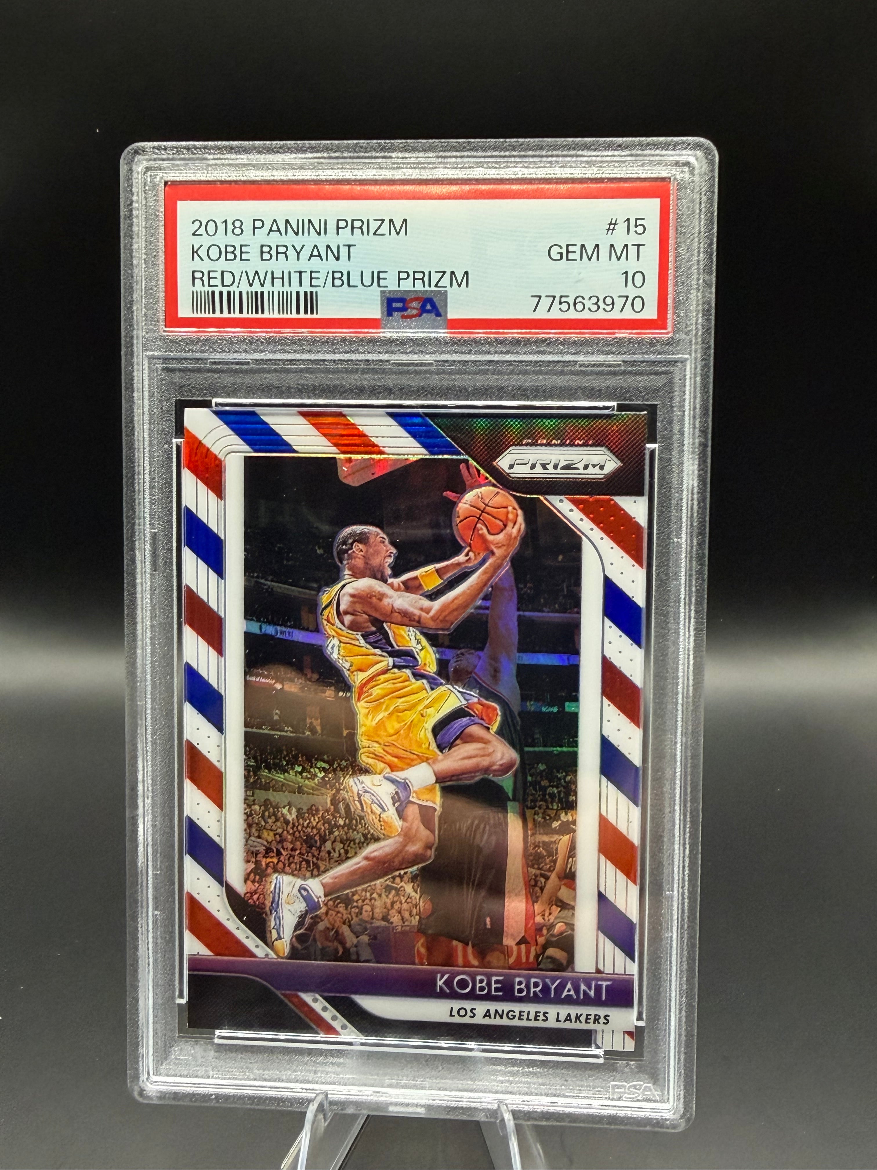 2018 Panini Prizm Kobe Bryant Red/White/Blue Prizm