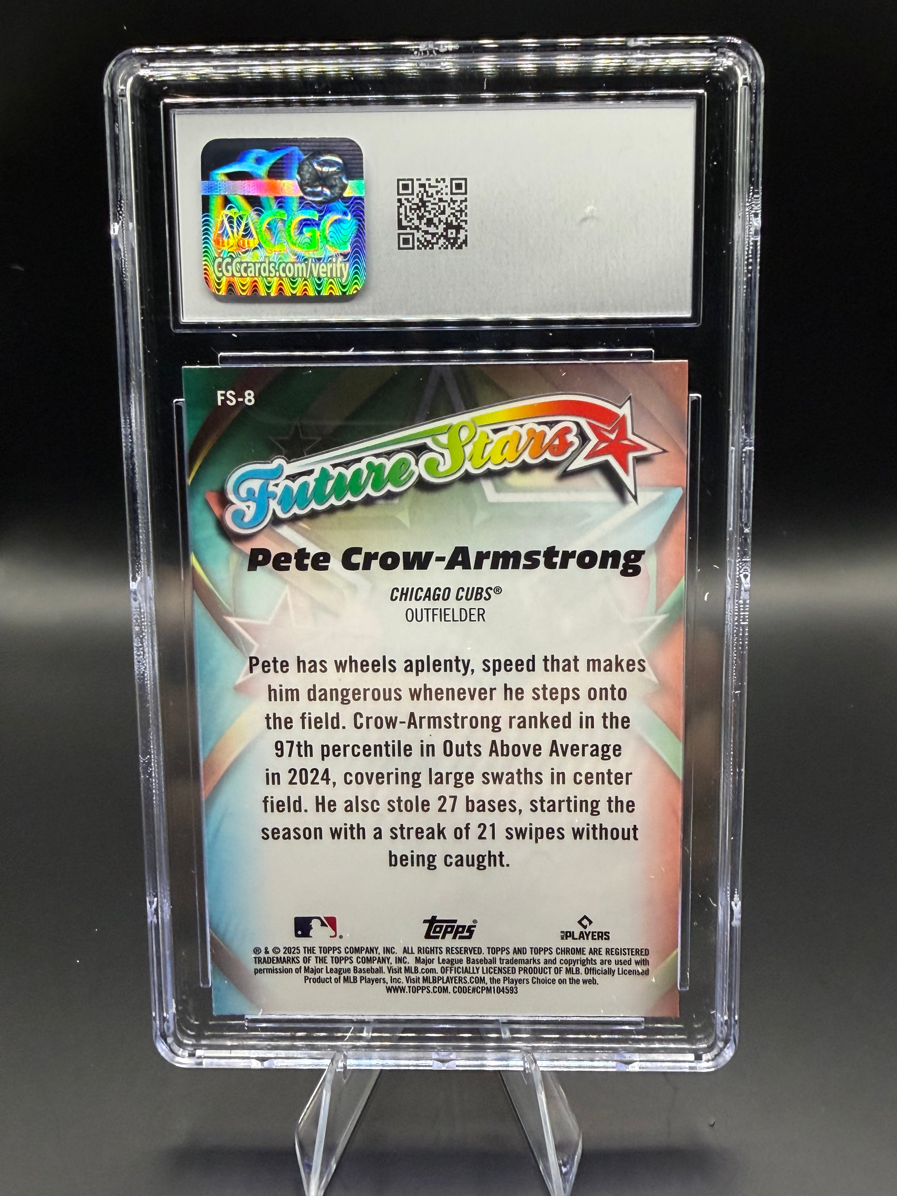 2025 Topps Chrome Future Stars #FS-8 Pete Crow-Armstrong