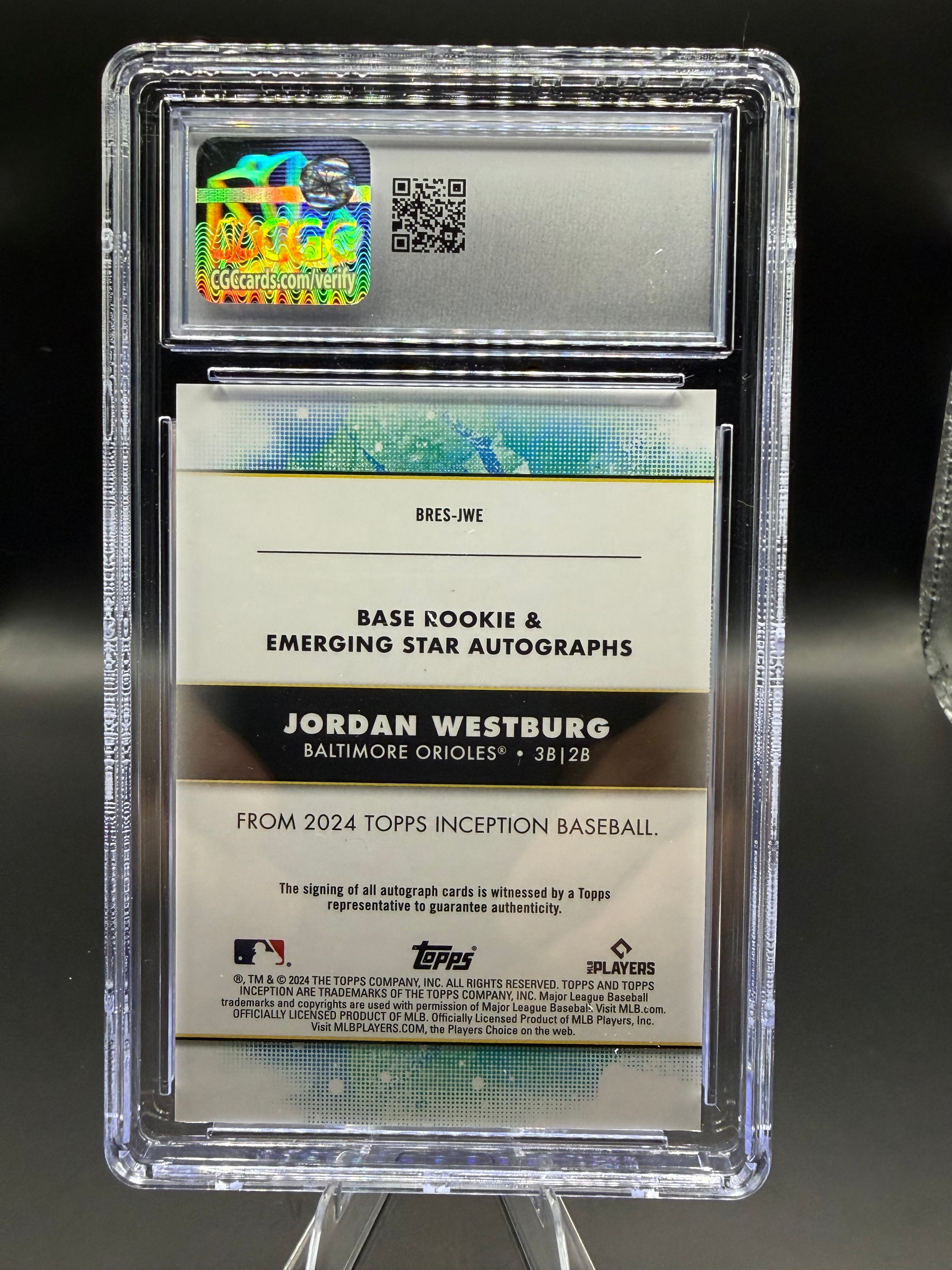 2024 Topps Inception Rookie & Emerging Star Autos #BRES-JWE Jordan Westburg