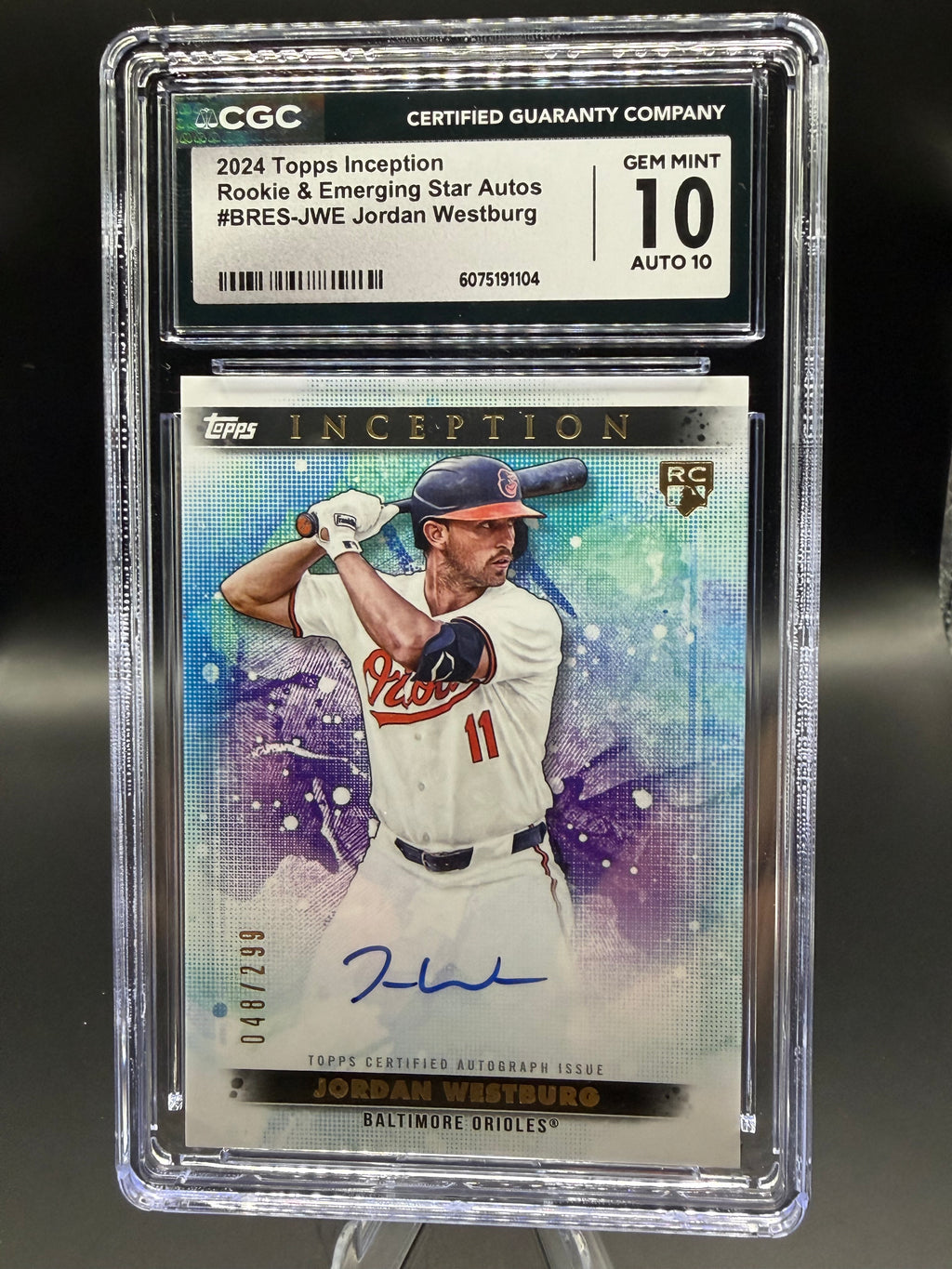 2024 Topps Inception Rookie & Emerging Star Autos #BRES-JWE Jordan Westburg