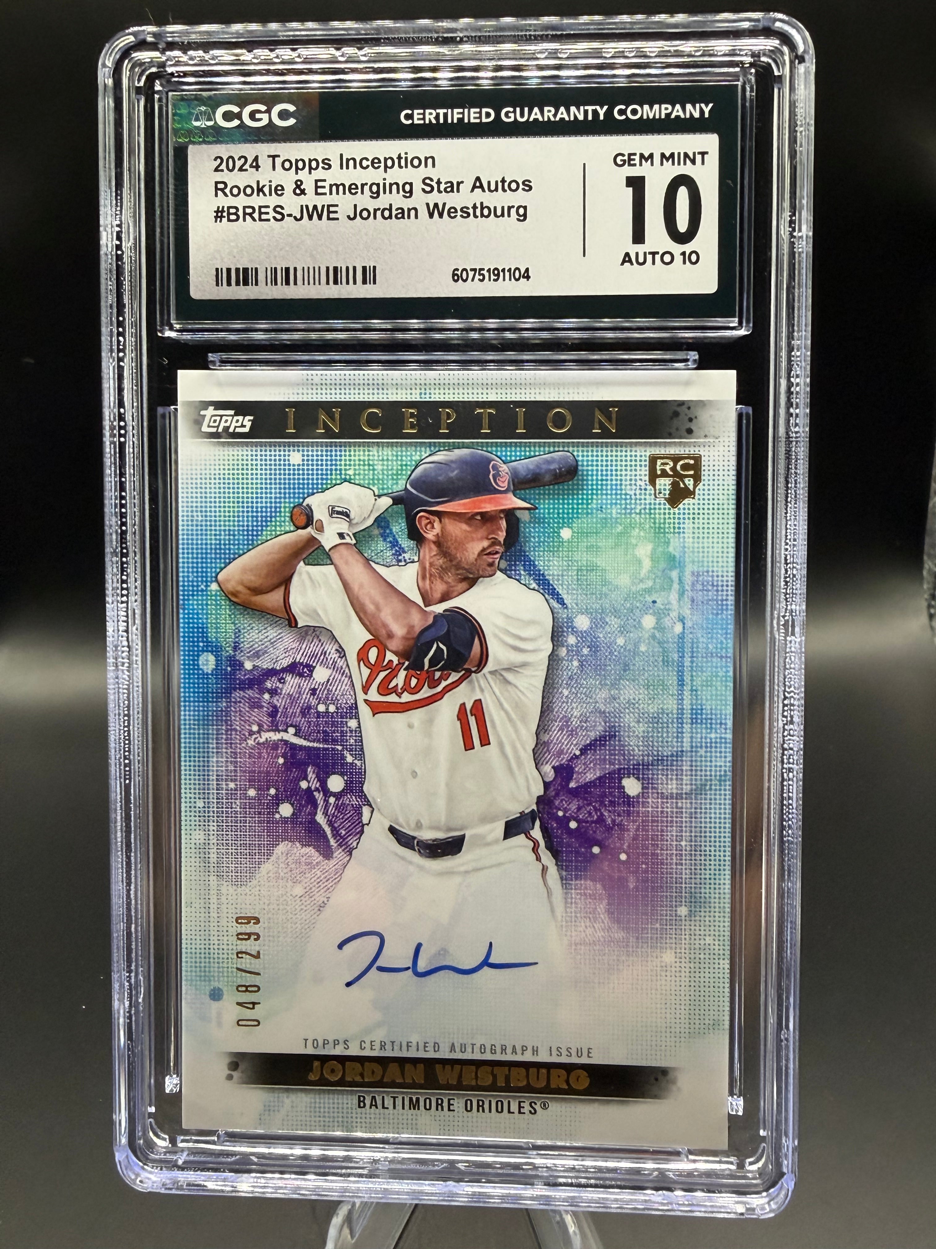 2024 Topps Inception Rookie & Emerging Star Autos #BRES-JWE Jordan Westburg