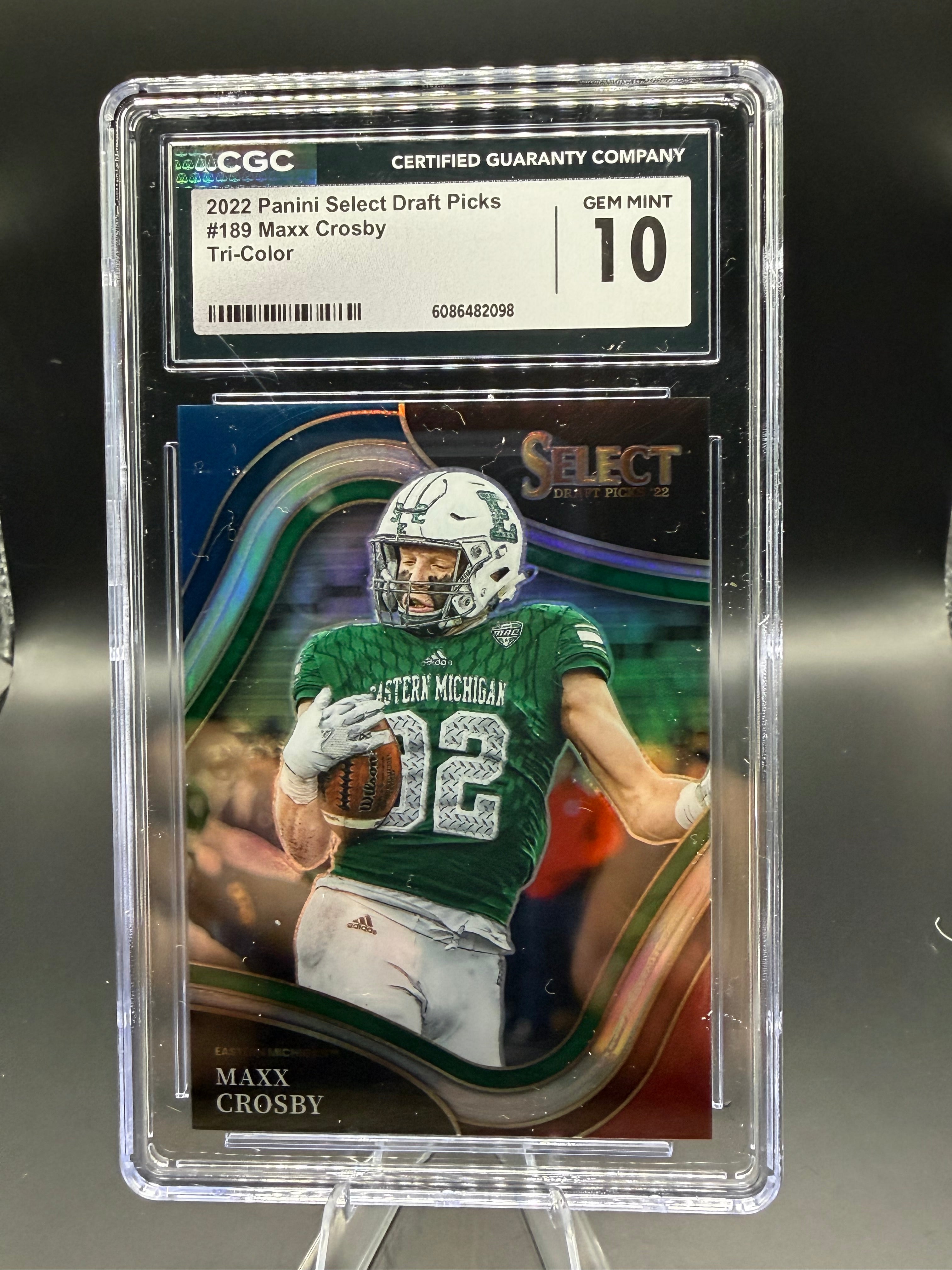 2022 Panini Select Draft Picks #189 Maxx Crosby Tri-Color /199