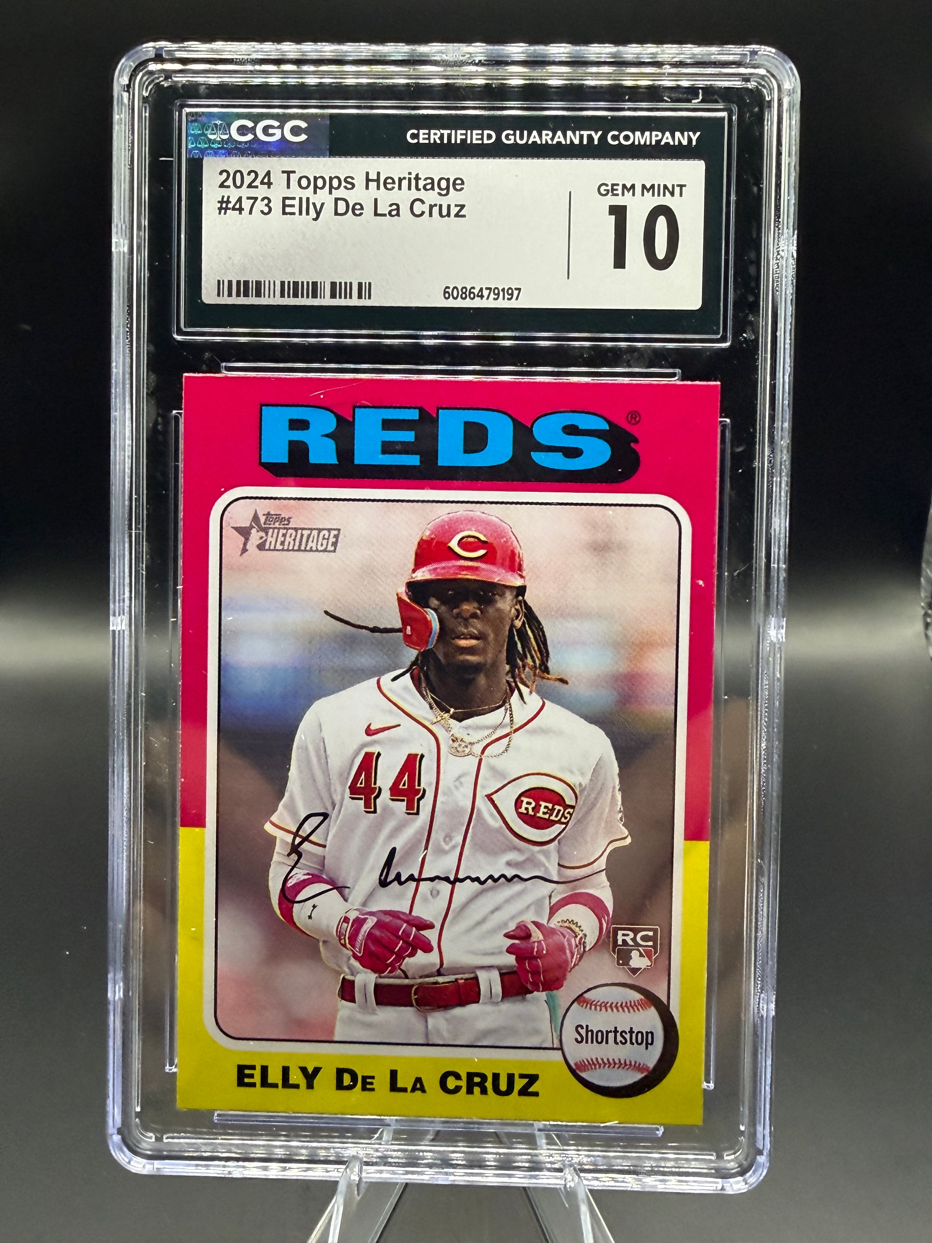 2024 Topps Heritage #473 Elly De La Cruz RC