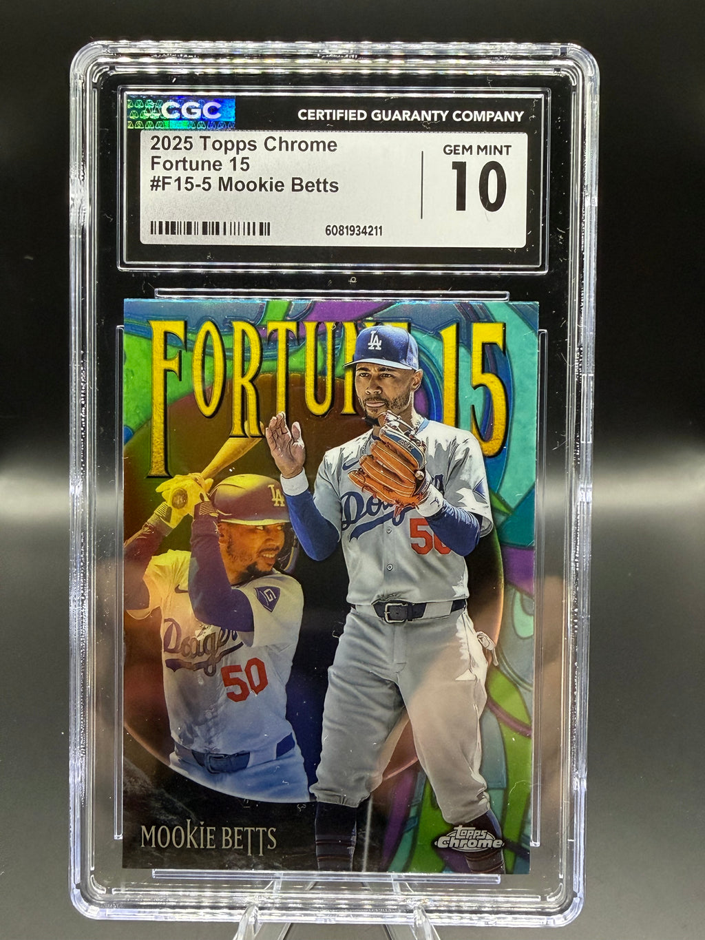 2025 Topps Chrome #F15-5 Mookie Betts