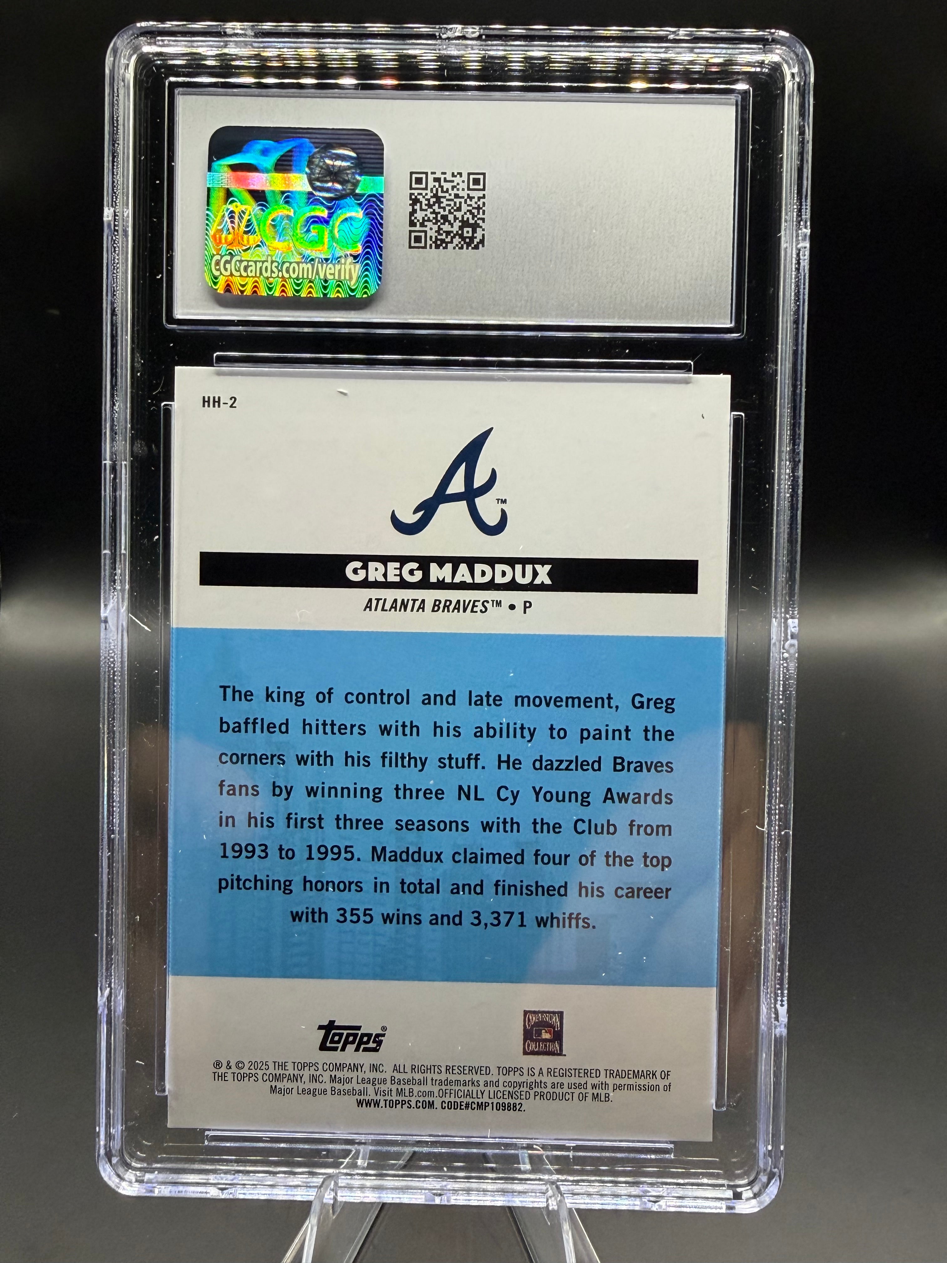 2025 Topps All Star Game #HH-2 Greg Maddux