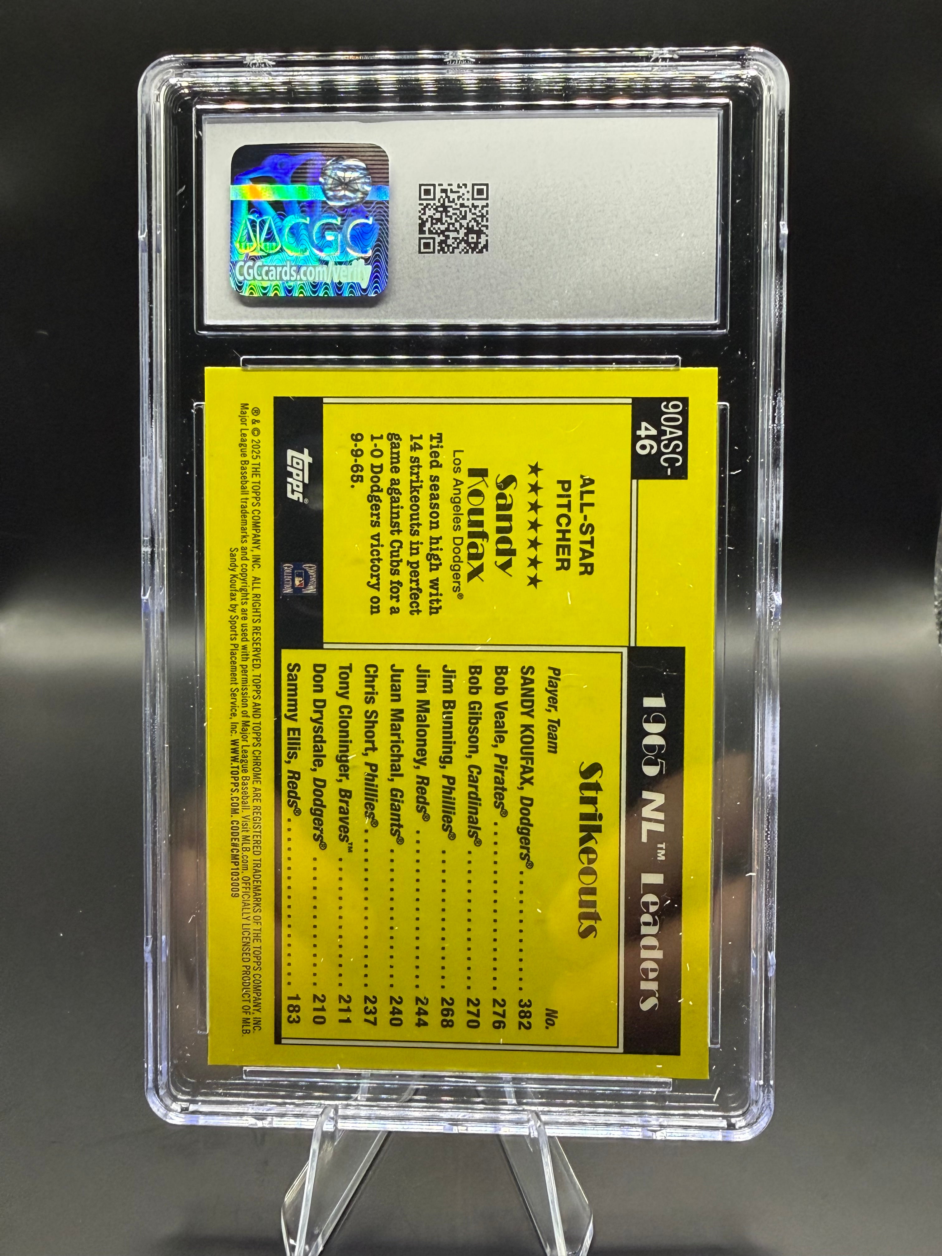 2025 Topps '90 Silver Pack All-Stars #90ASC-46 Sandy Koufax