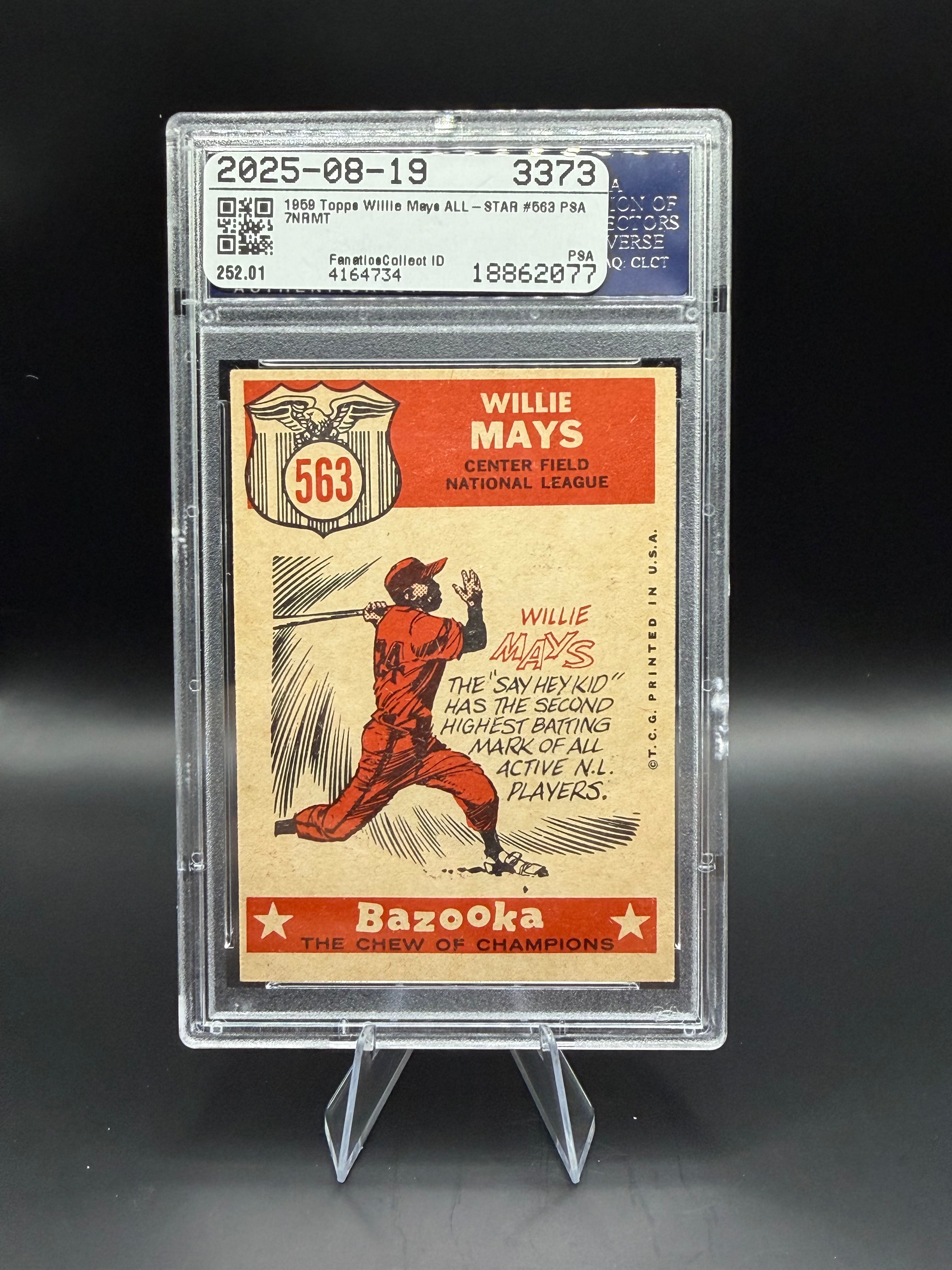 1959 Topps Willie Mays All Star