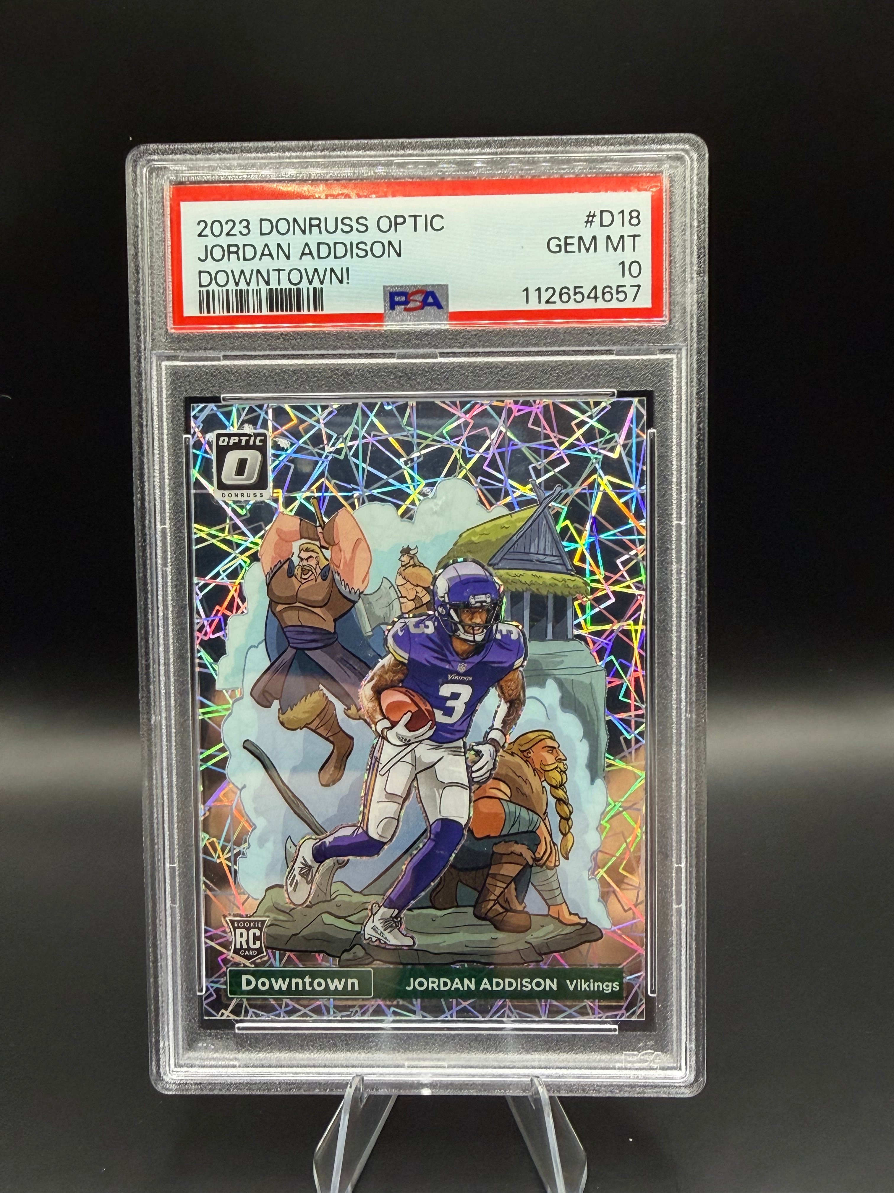 2023 Donruss Optic Jordan Addison Downtown