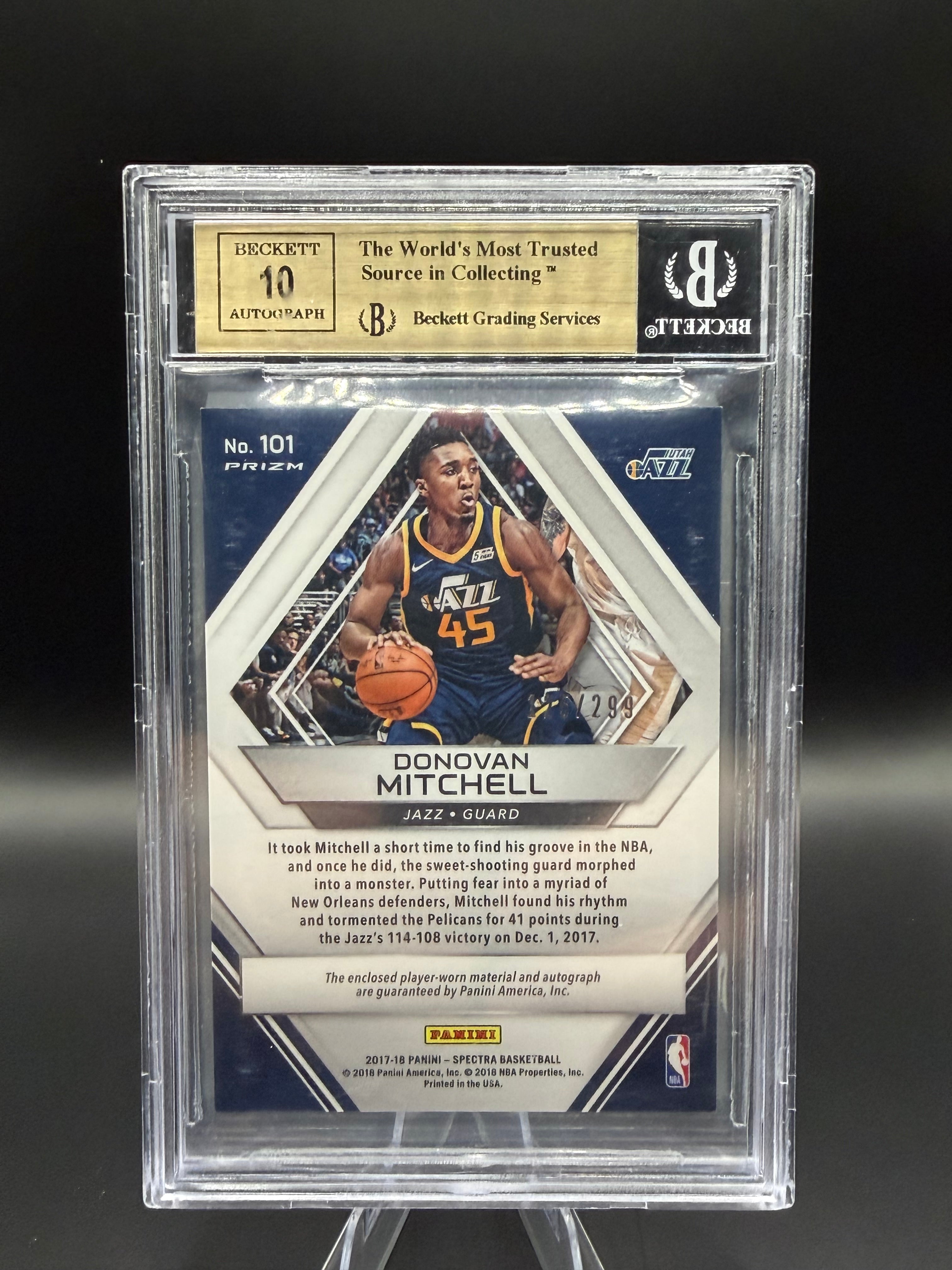2017-18 Panini Spectra Donovan Mitchell Auto /299