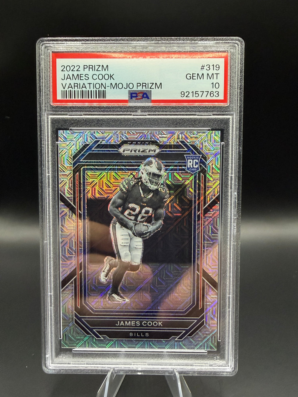 2022 Prizm James Cook Variation-Mojo Prizm RC /25