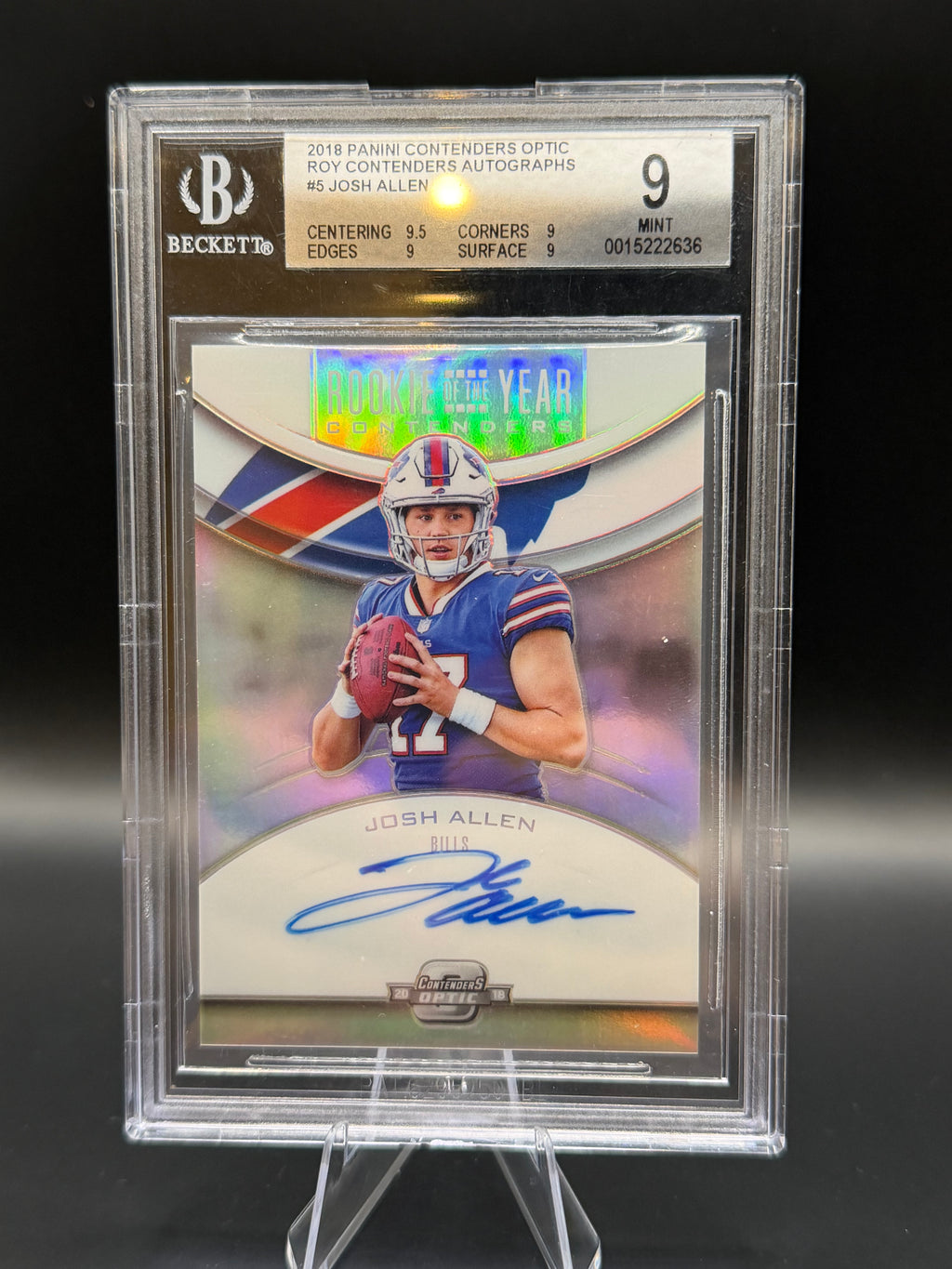 2018 Panini Contenders Optic ROY Contenders Autographs #5 Josh Allen