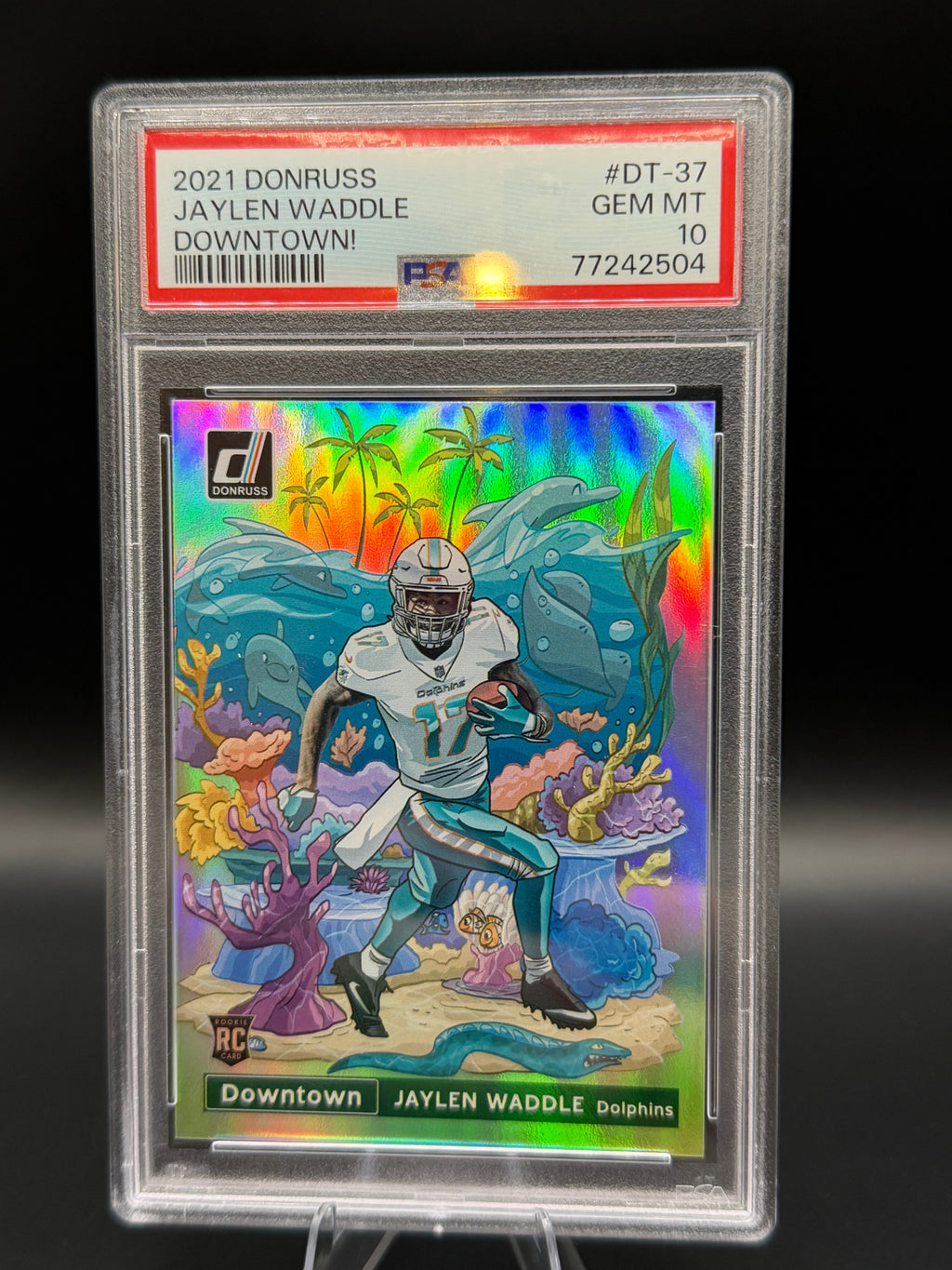2021 Donruss Jaylen Waddle Downtown! RC