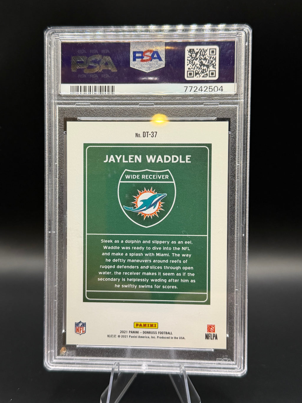 2021 Donruss Jaylen Waddle Downtown! RC