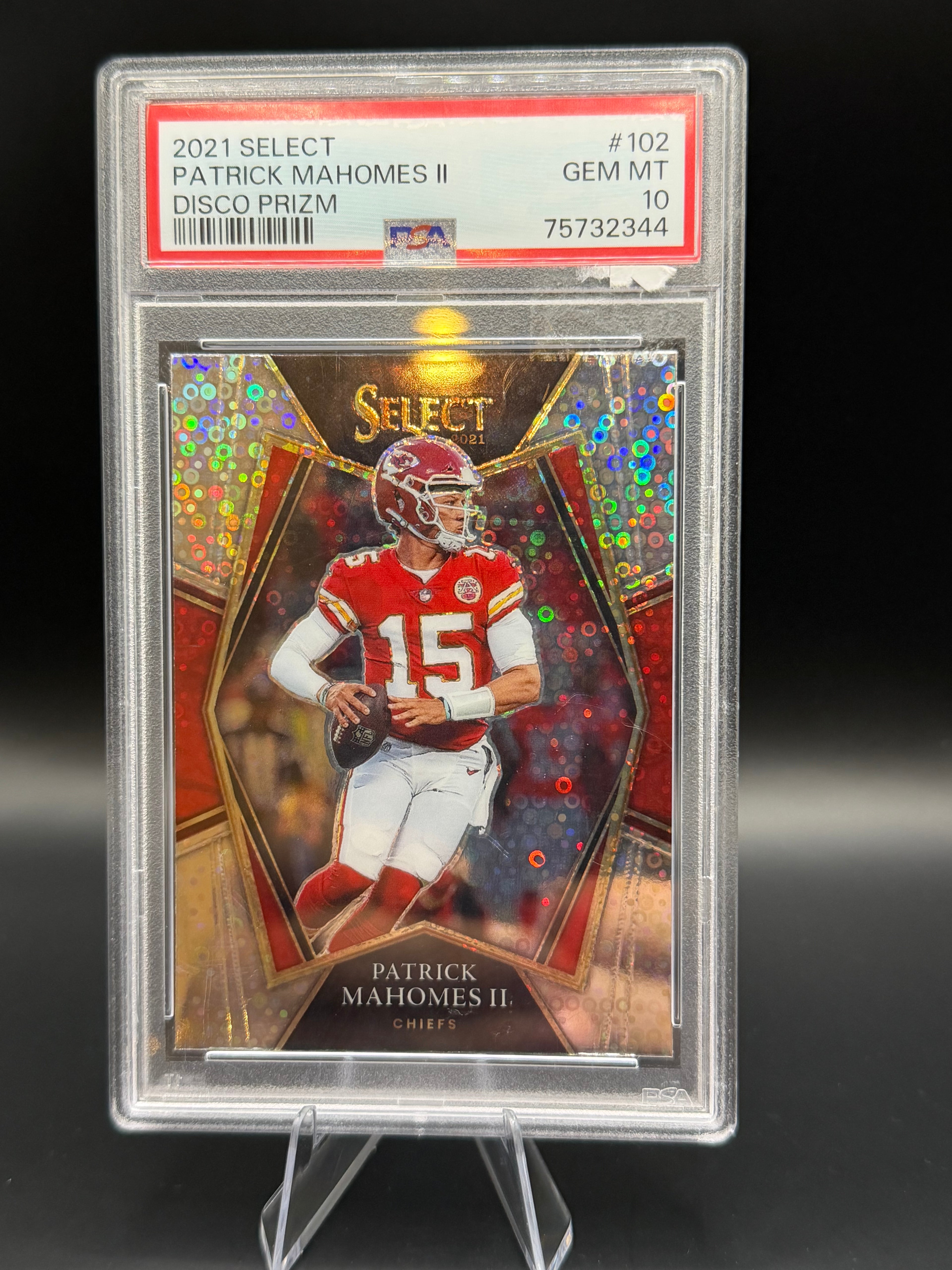 2021 Select Patrick Mahomes Disco Prizm