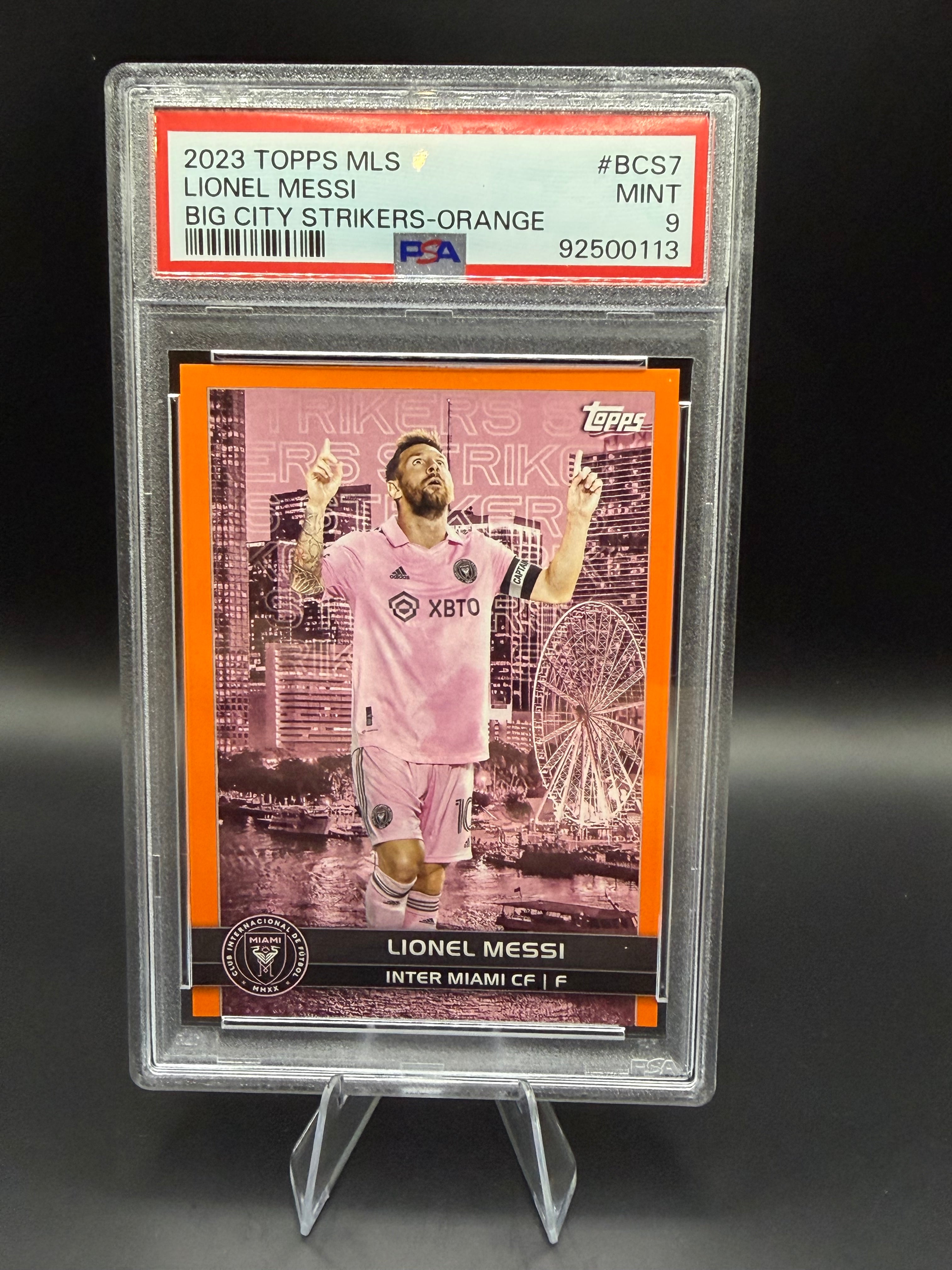 2023 Topps MLS Lionel Messi Big City Strikers-Orange /25