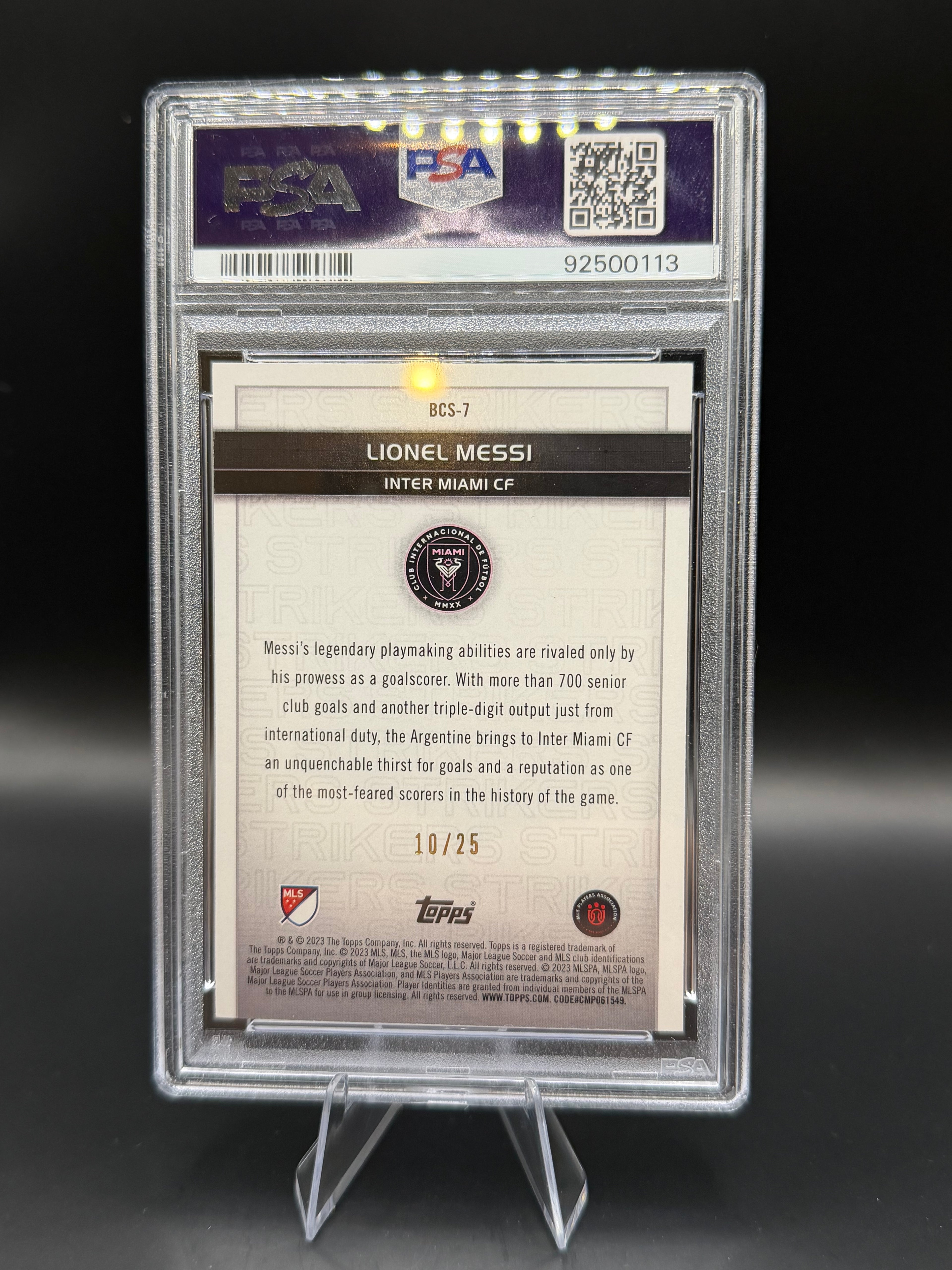 2023 Topps MLS Lionel Messi Big City Strikers-Orange /25