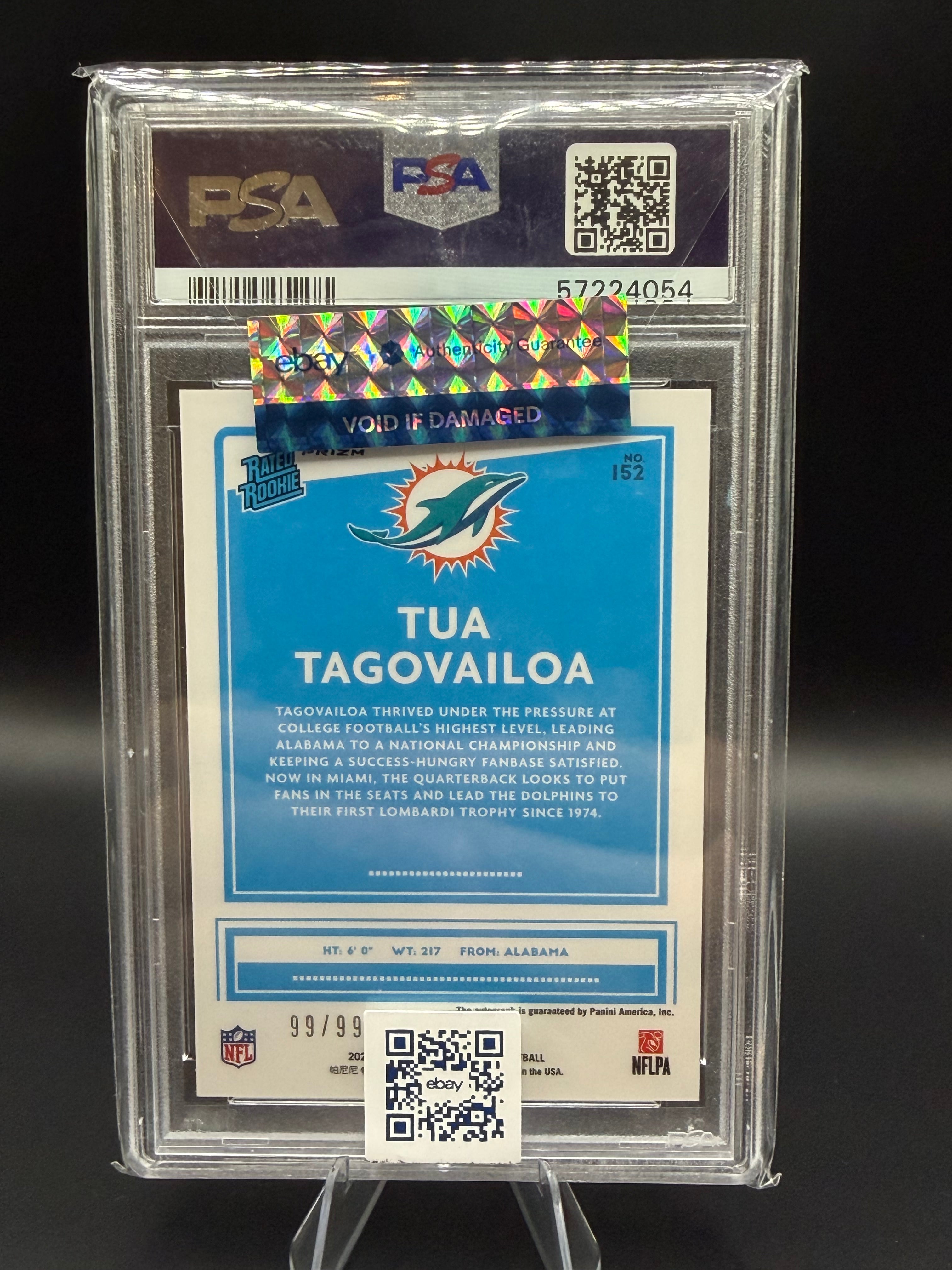 2020 Panini Donruss Optic Tua Tagovailoa Autograph /99