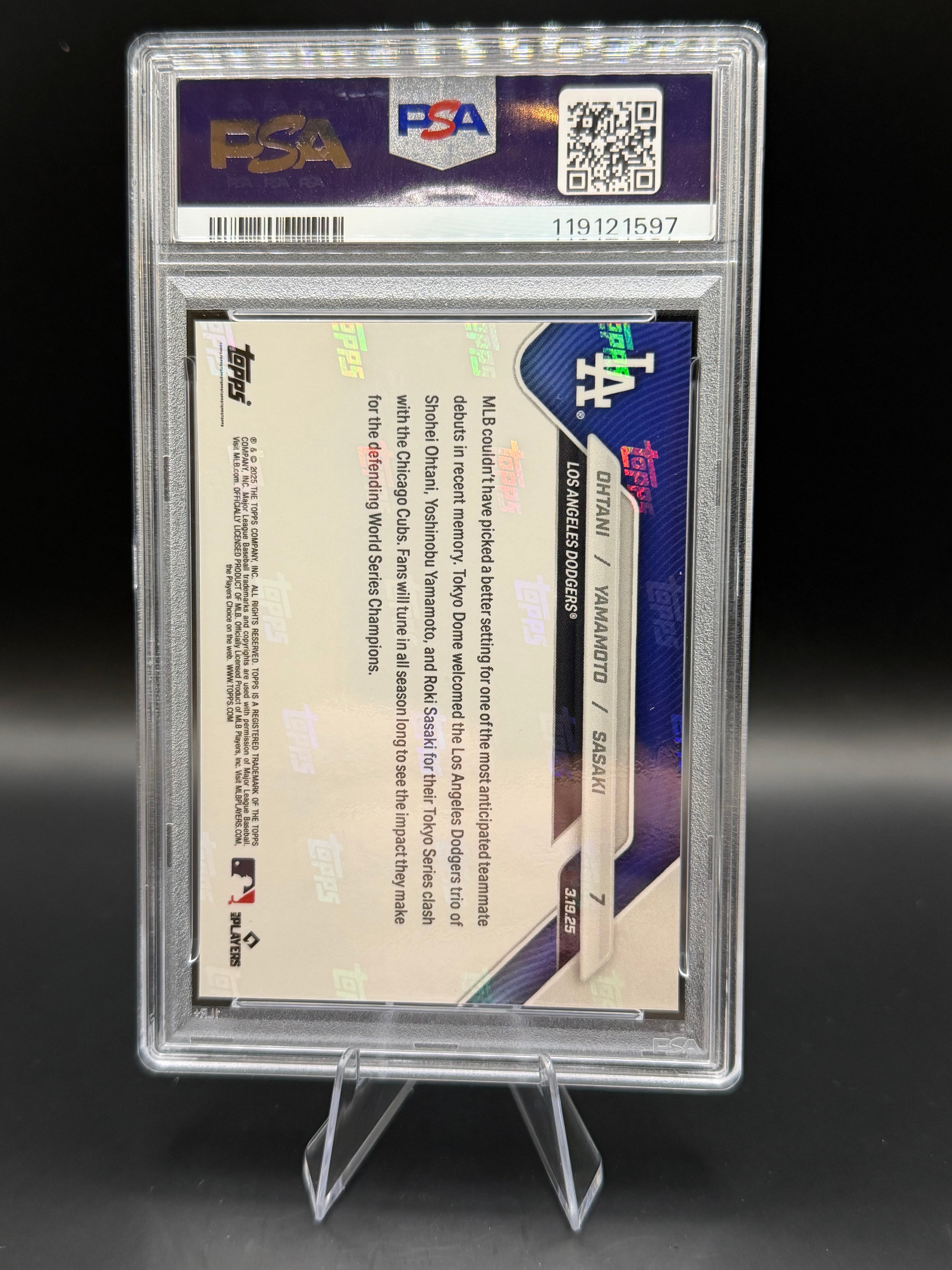 2025 Topps Now Ohtani/Yamamoto/Sasaki