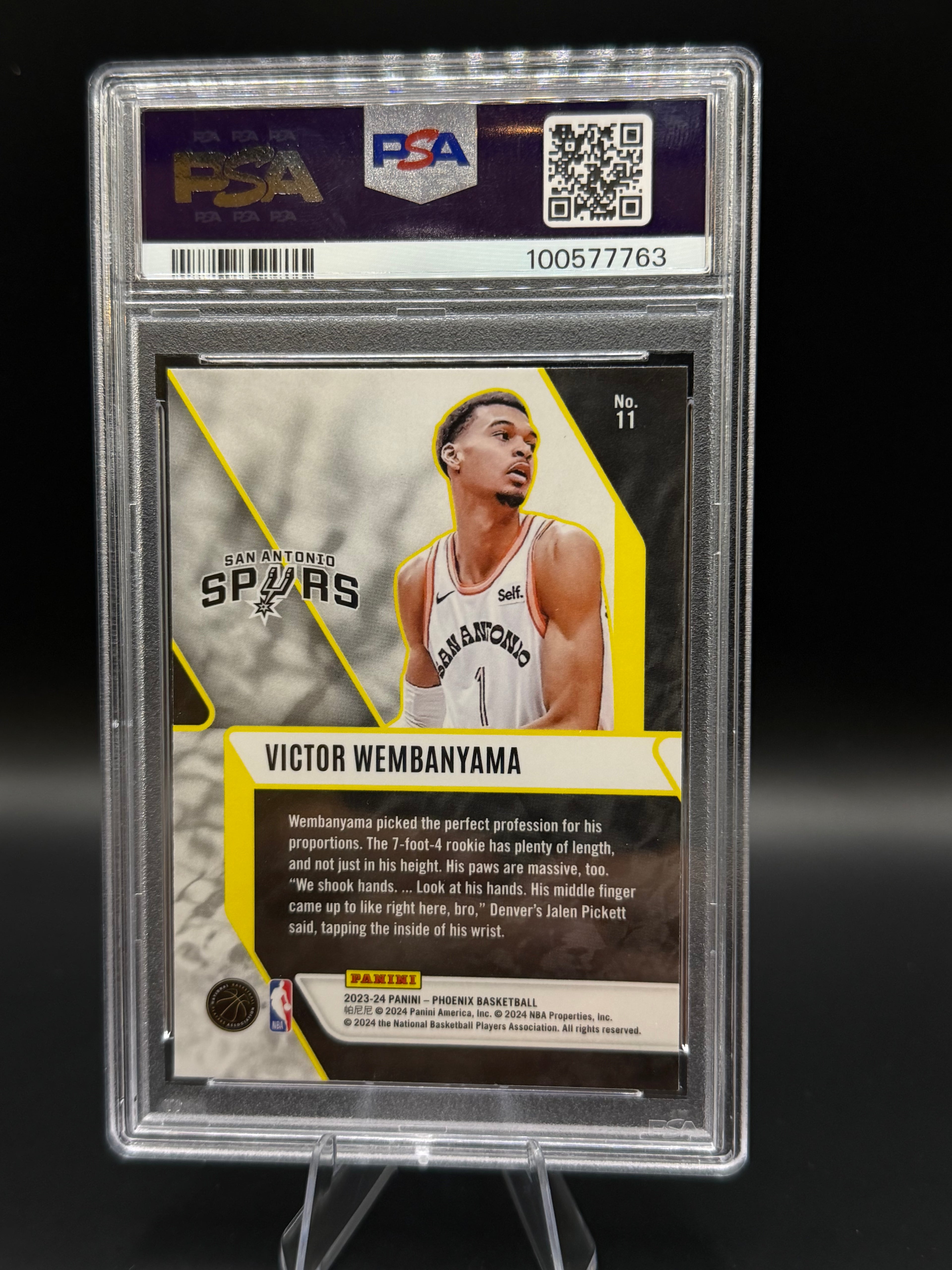 2023 Phoenix Victor Wembanyama Fade to Black-Red Ice RC