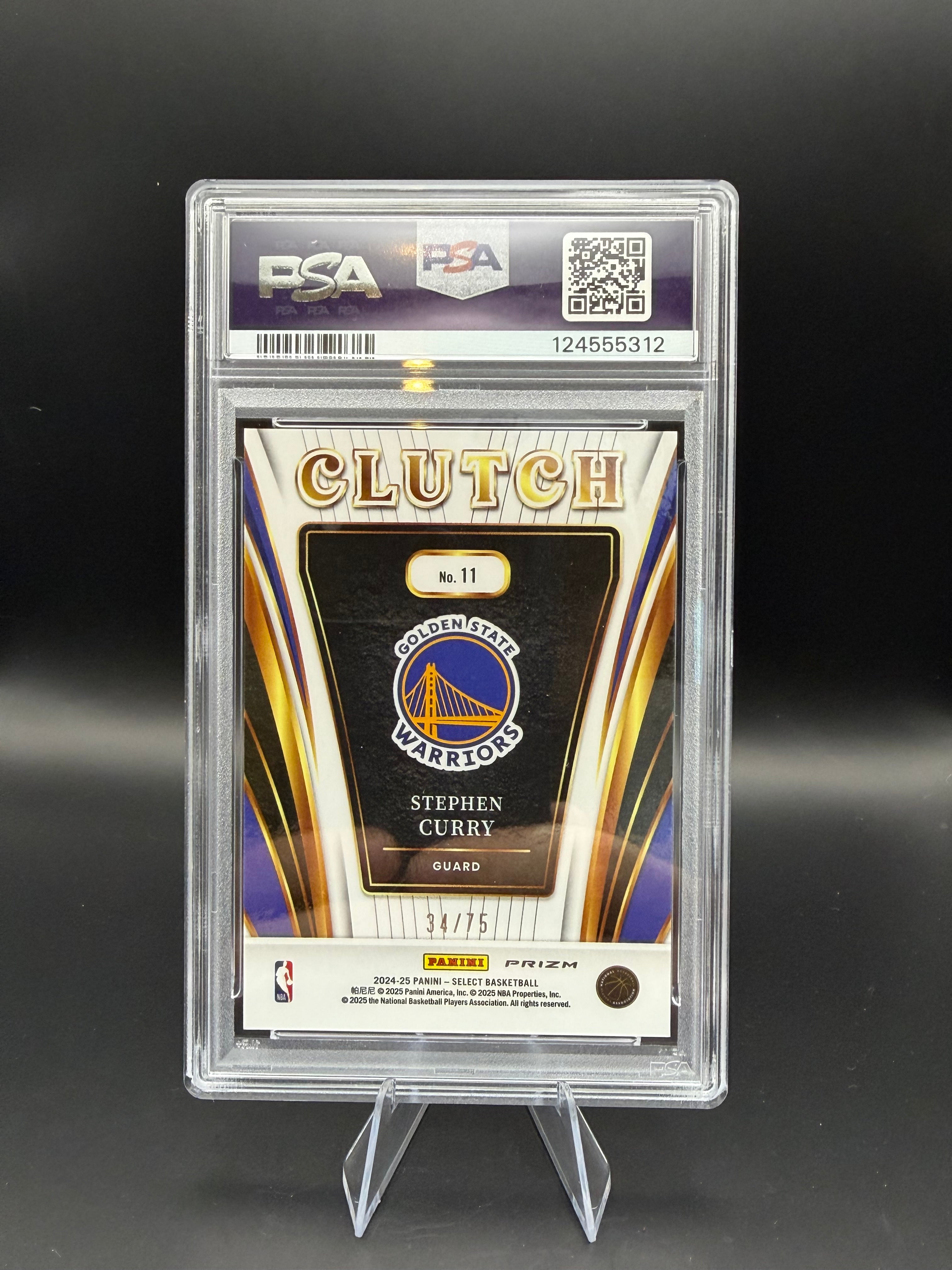 2024 Select Stephen Curry Clutch-Blue Prizm /75