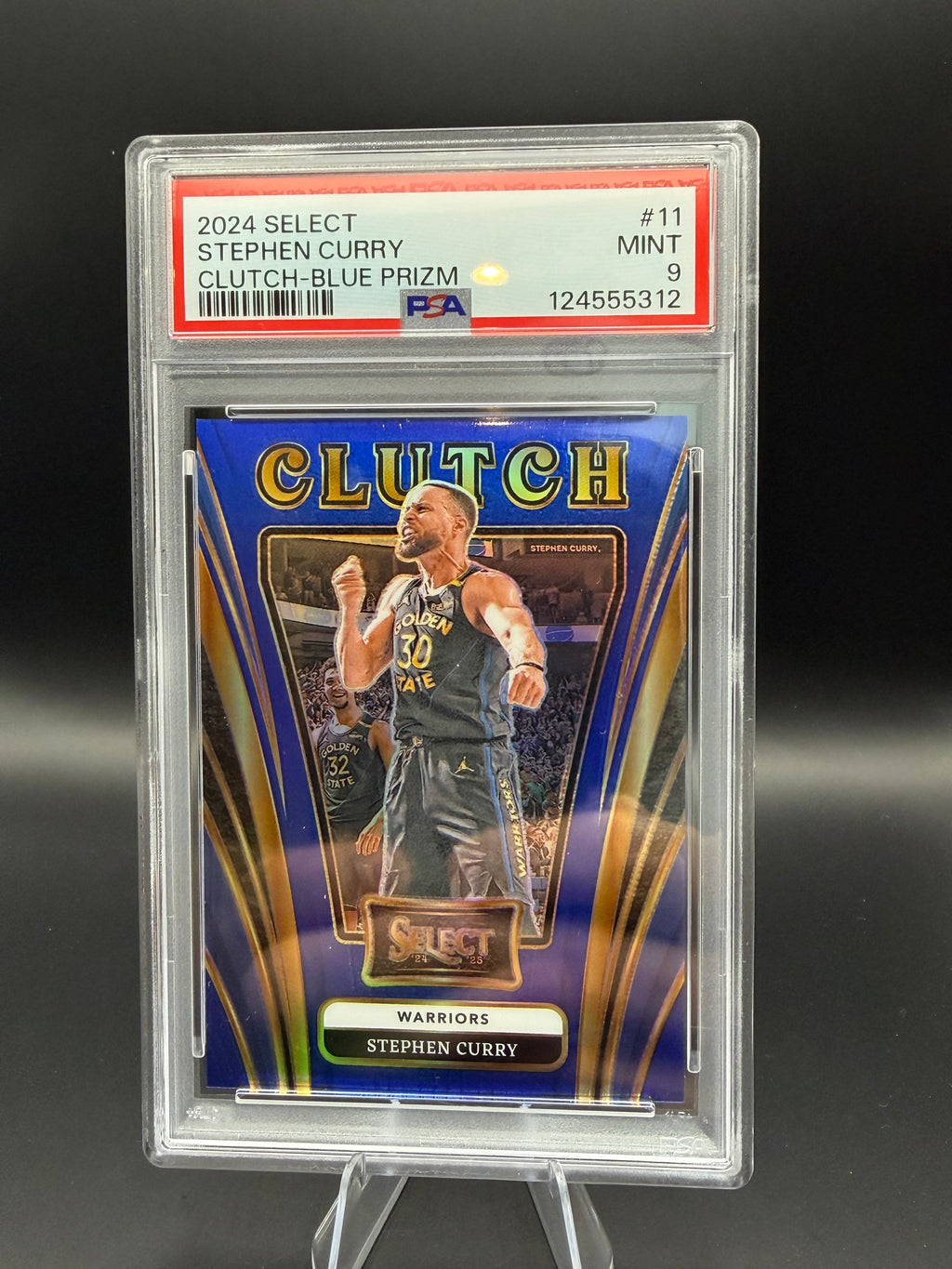 2024 Select Stephen Curry Clutch-Blue Prizm /75
