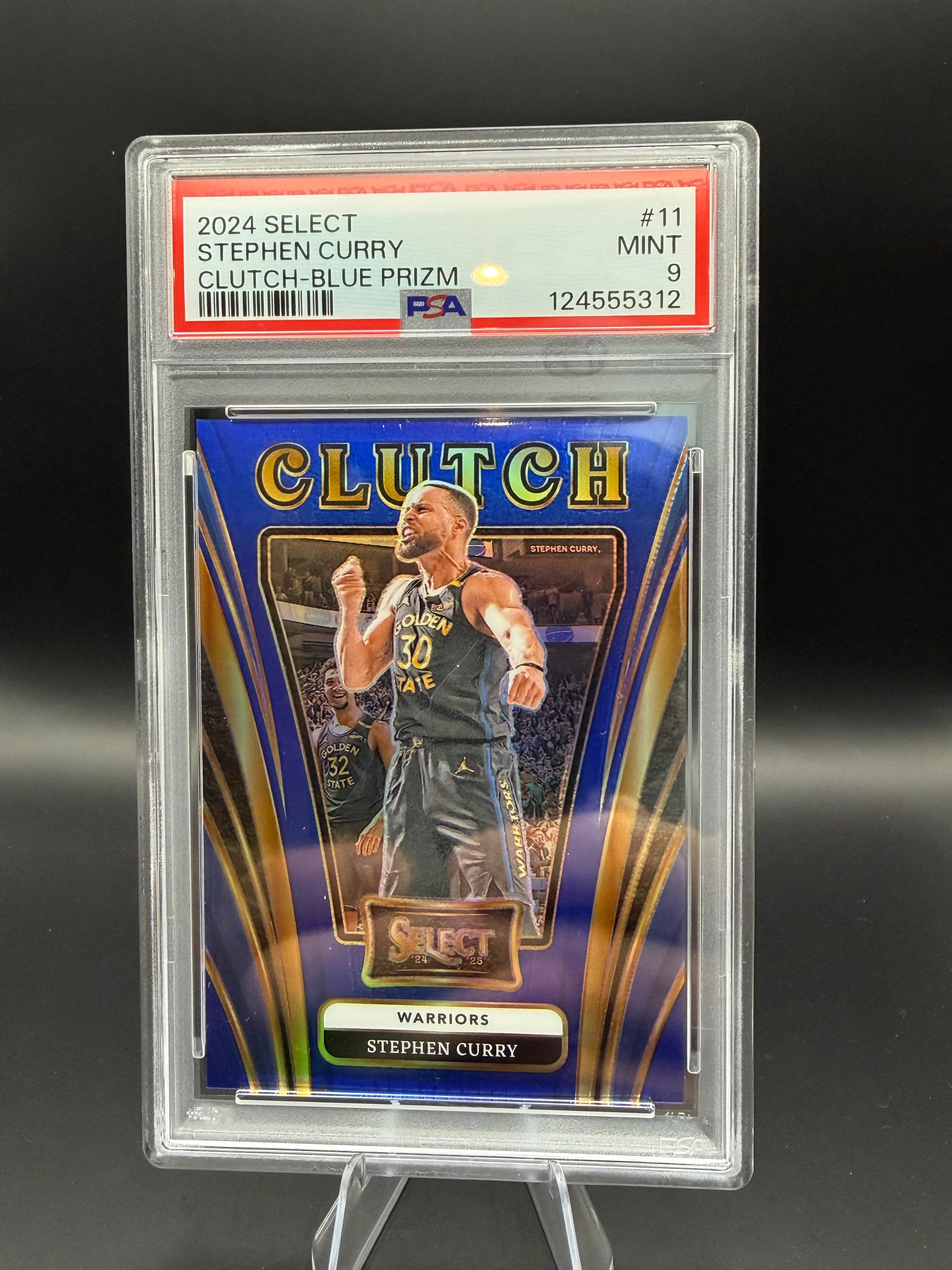 2024 Select Stephen Curry Clutch-Blue Prizm /75