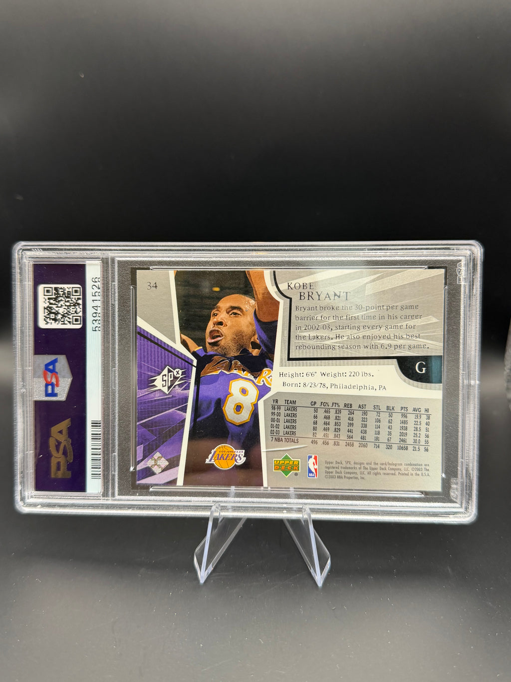 2003 SPx Kobe Bryant