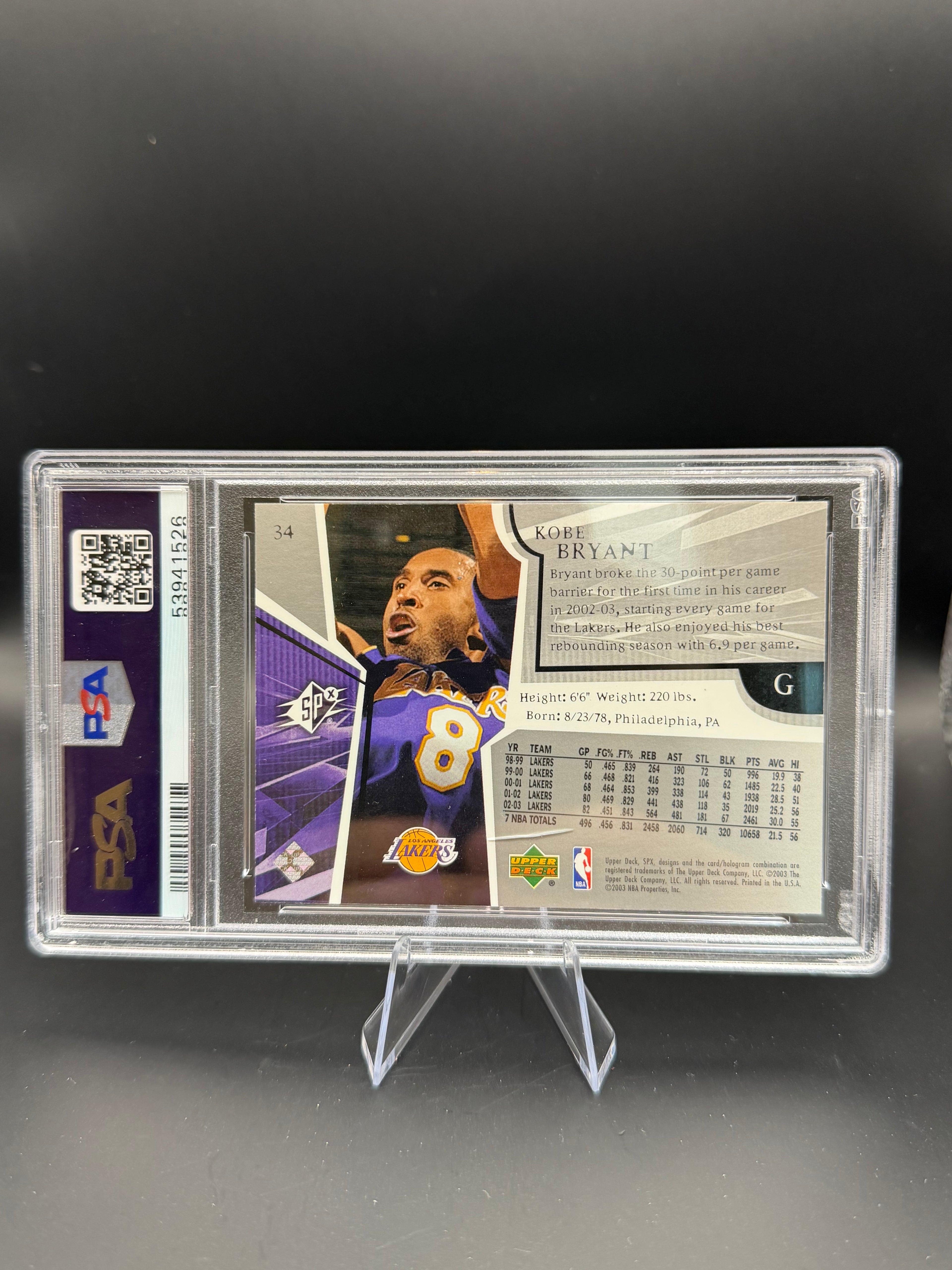 2003 SPx Kobe Bryant