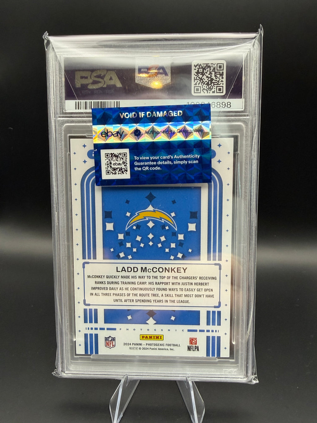 2024 Photogenic Ladd McConkey Rookie Introductions-Gold RC /5