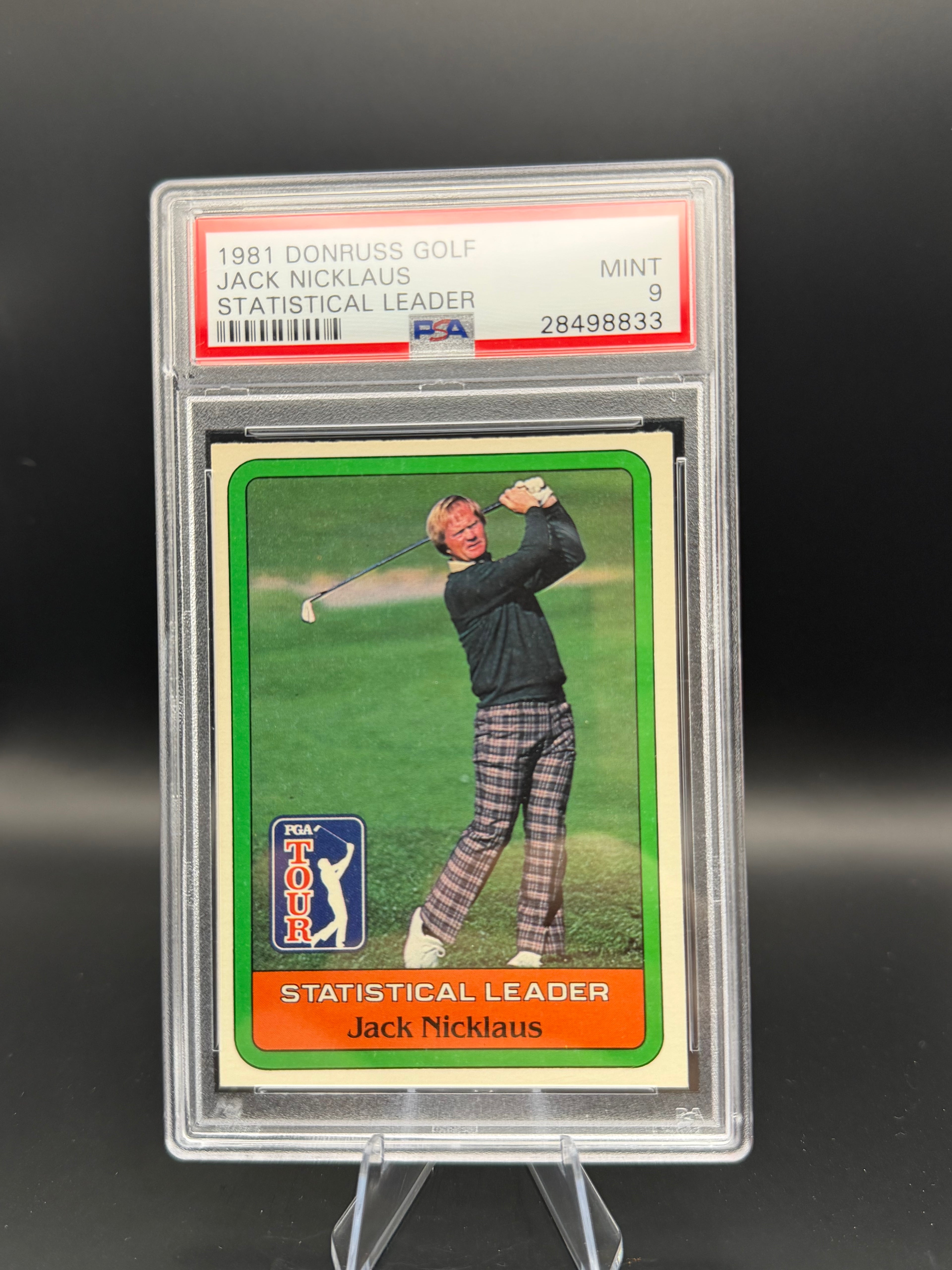 1981 Donruss Jack Nicklaus Statistical Leader