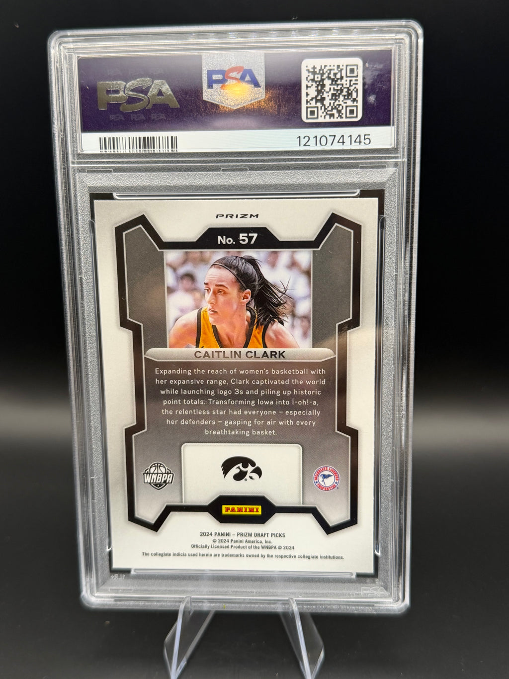 2024 Prizm Draft Picks Caitlin Clark Silver Prizm RC