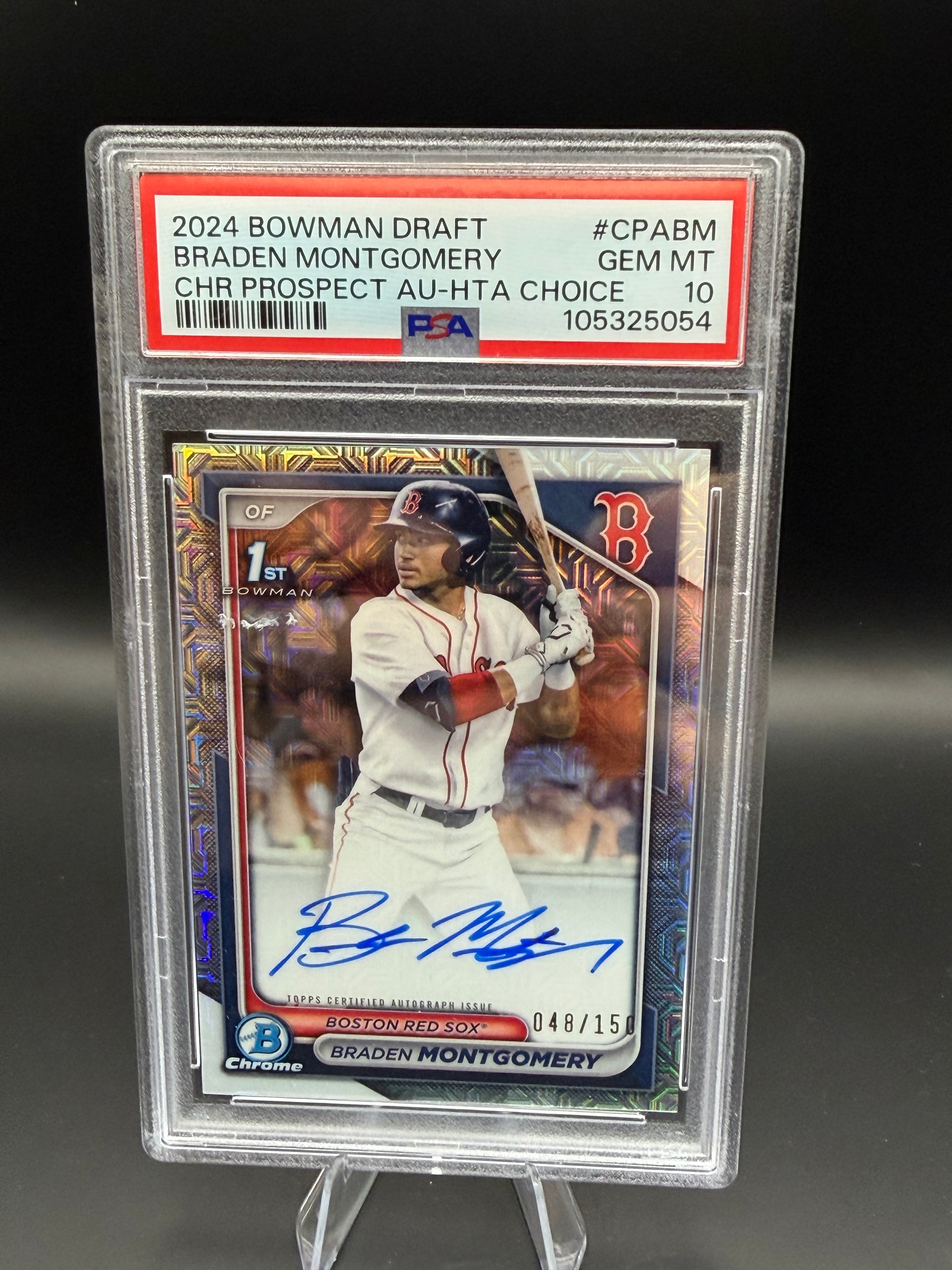 2024 Bowman Draft Braden Montgomery CHR Prospect AU-HTA Choice RC /150